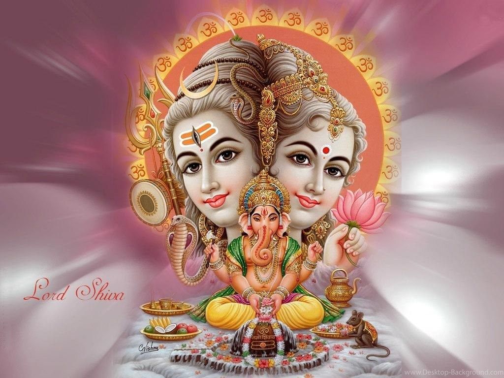 Download Download Lord Ganesha Lord Shiva Parvati Wallpaper Full