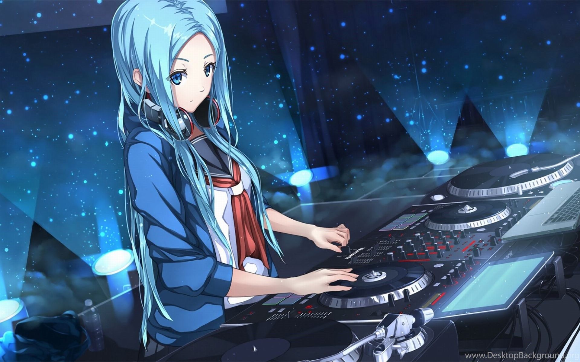 DJ Anime Girl Wallpaper HD For Desktop Of Nightcore Anime Desktop
