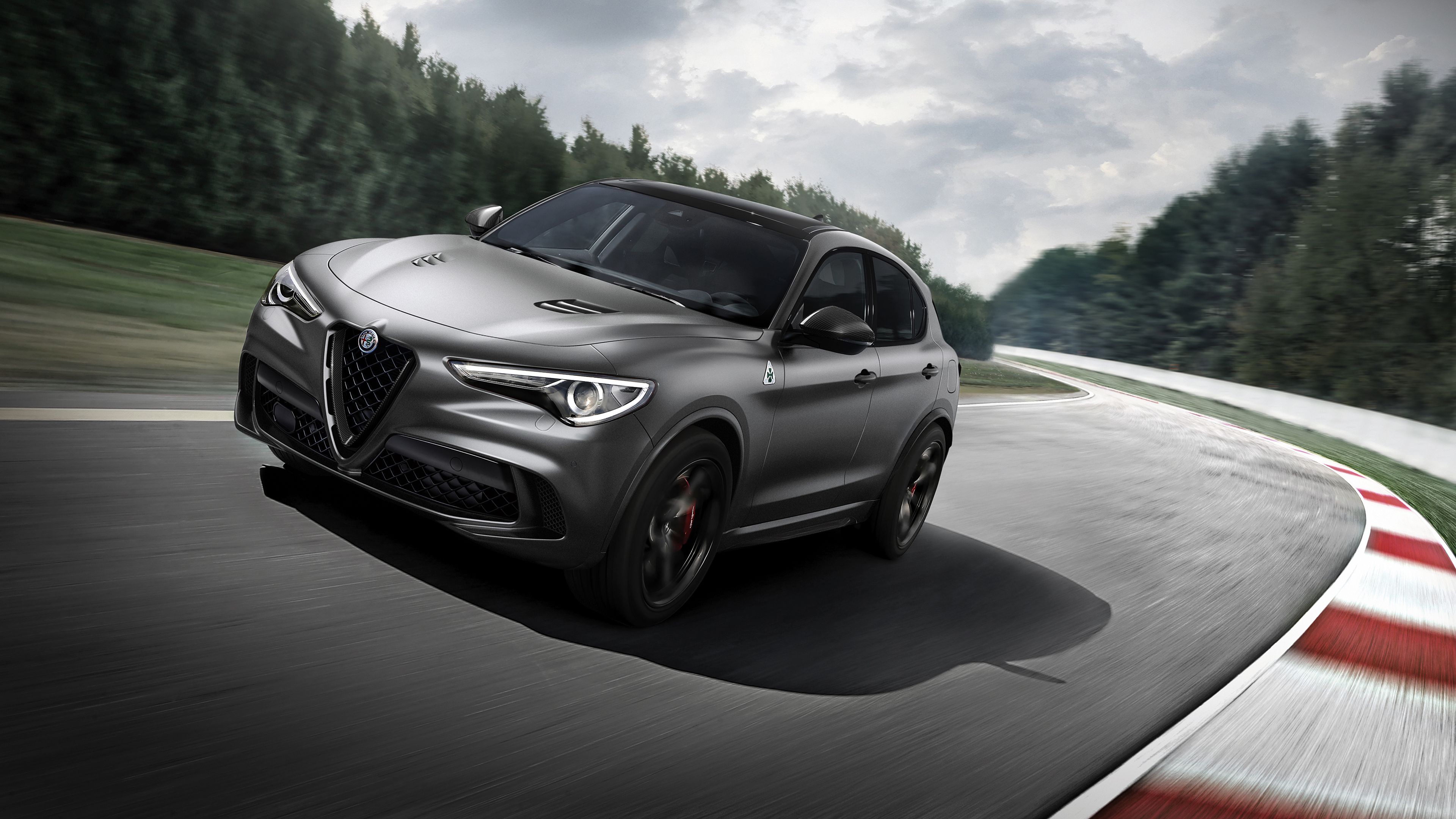 Alfa Romeo Stelvio Quadrifoglio 4K Wallpaper. HD Car