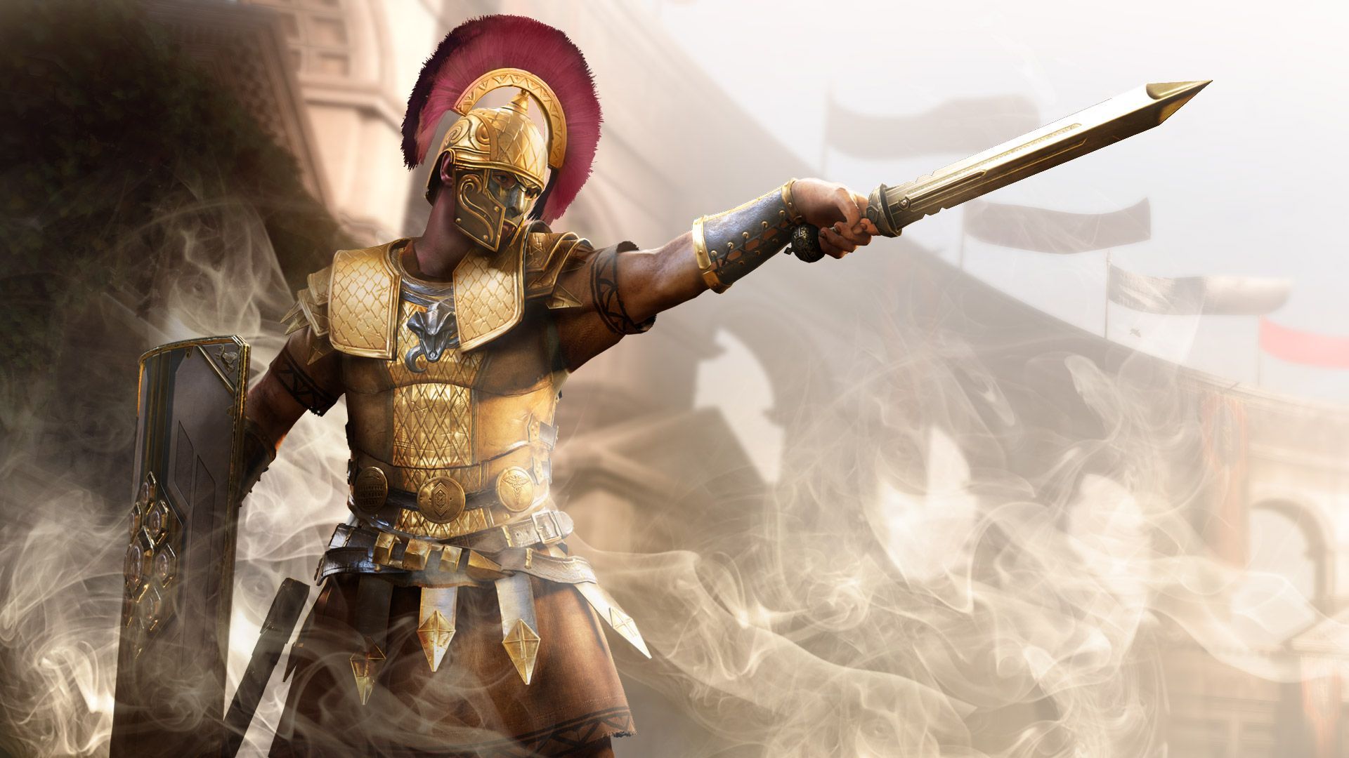 Roman Armor Wallpaper