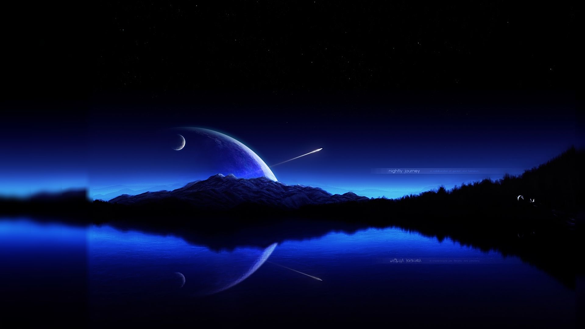 Free Desktop Wallpaper. Wallpaper, desktop, background, computer. Night sky wallpaper, Landscape wallpaper, Cool desktop wallpaper