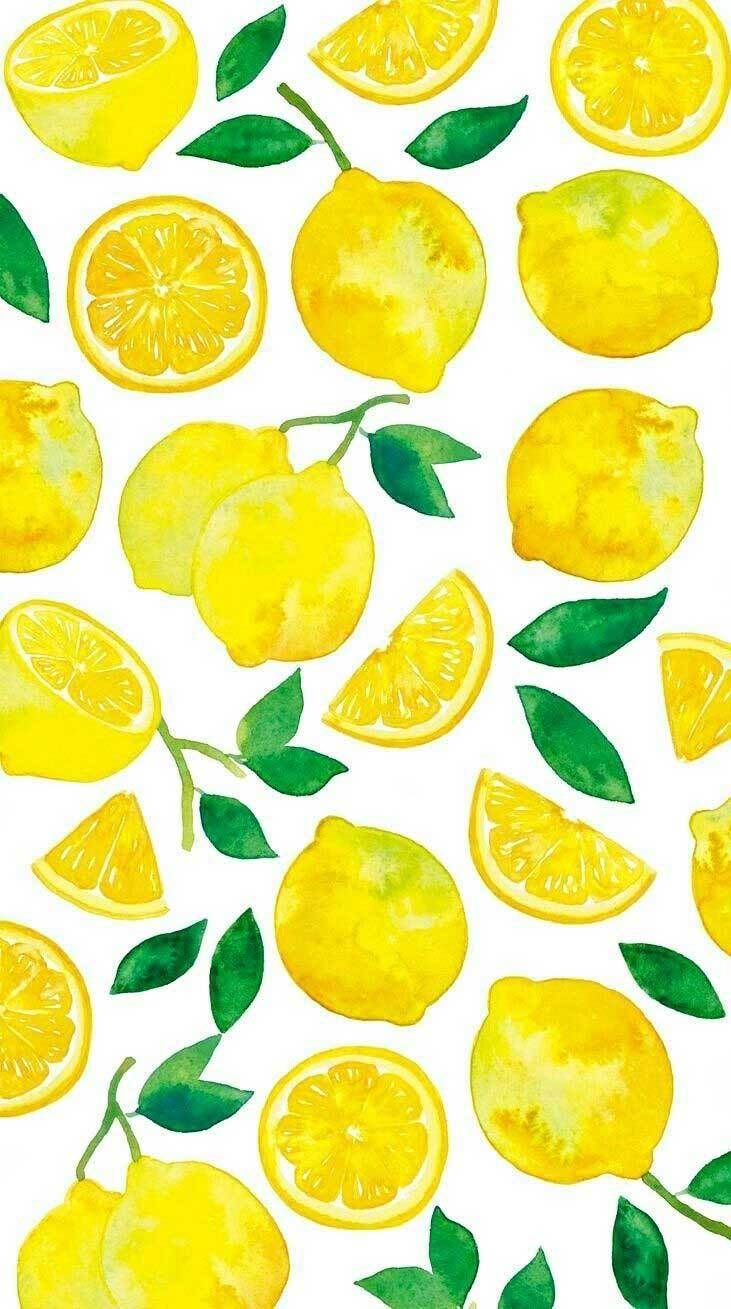 Lemons water color illustration #wallpaper. Watercolor wallpaper, Fruit wallpaper, Summer wallpaper