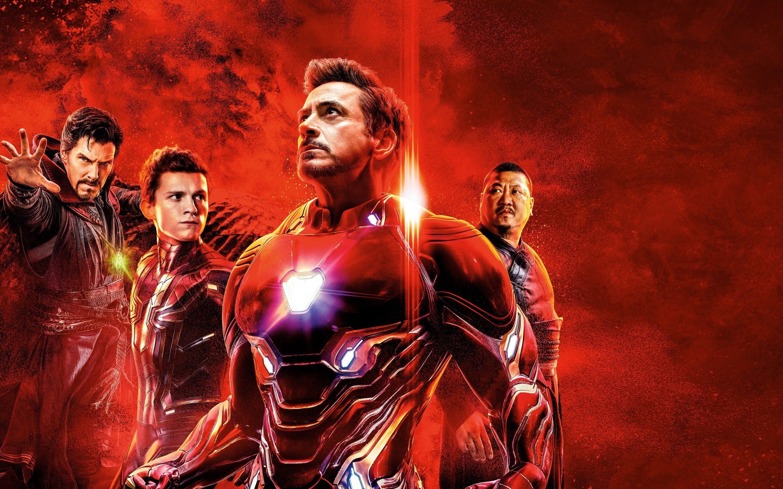 Download 2560x1600 Avengers, Iron Man Team, Artwork Wallpaper