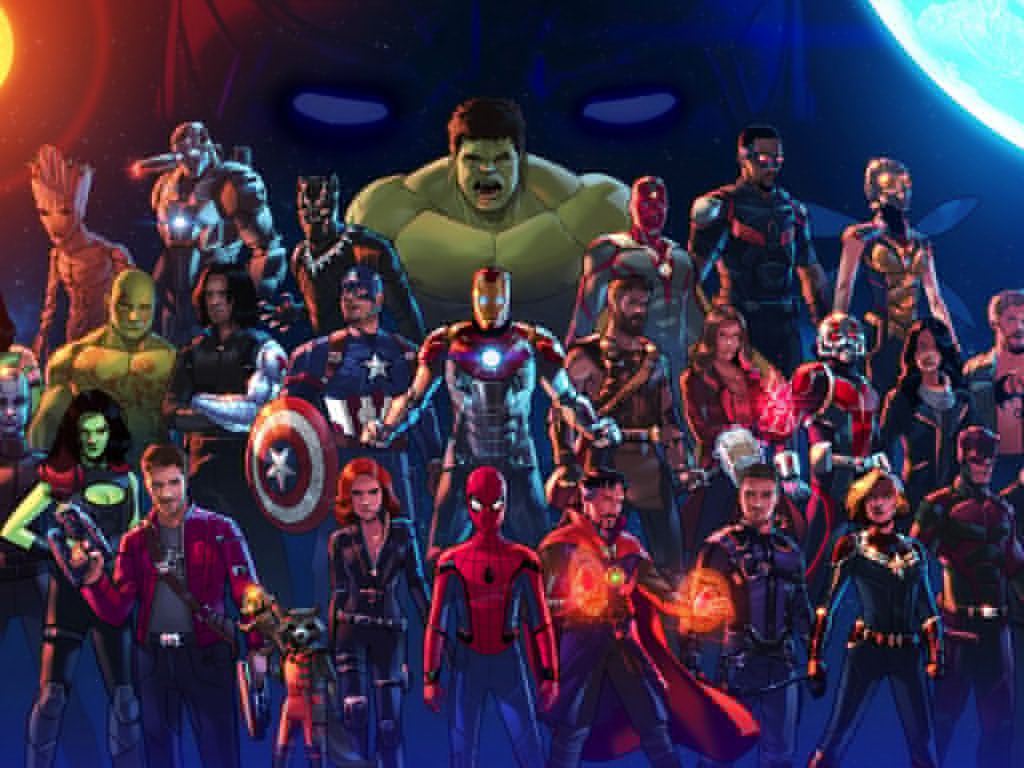 Desktop Wallpaper Avengers, Superheroes, Team, Marvel Comics, Fan