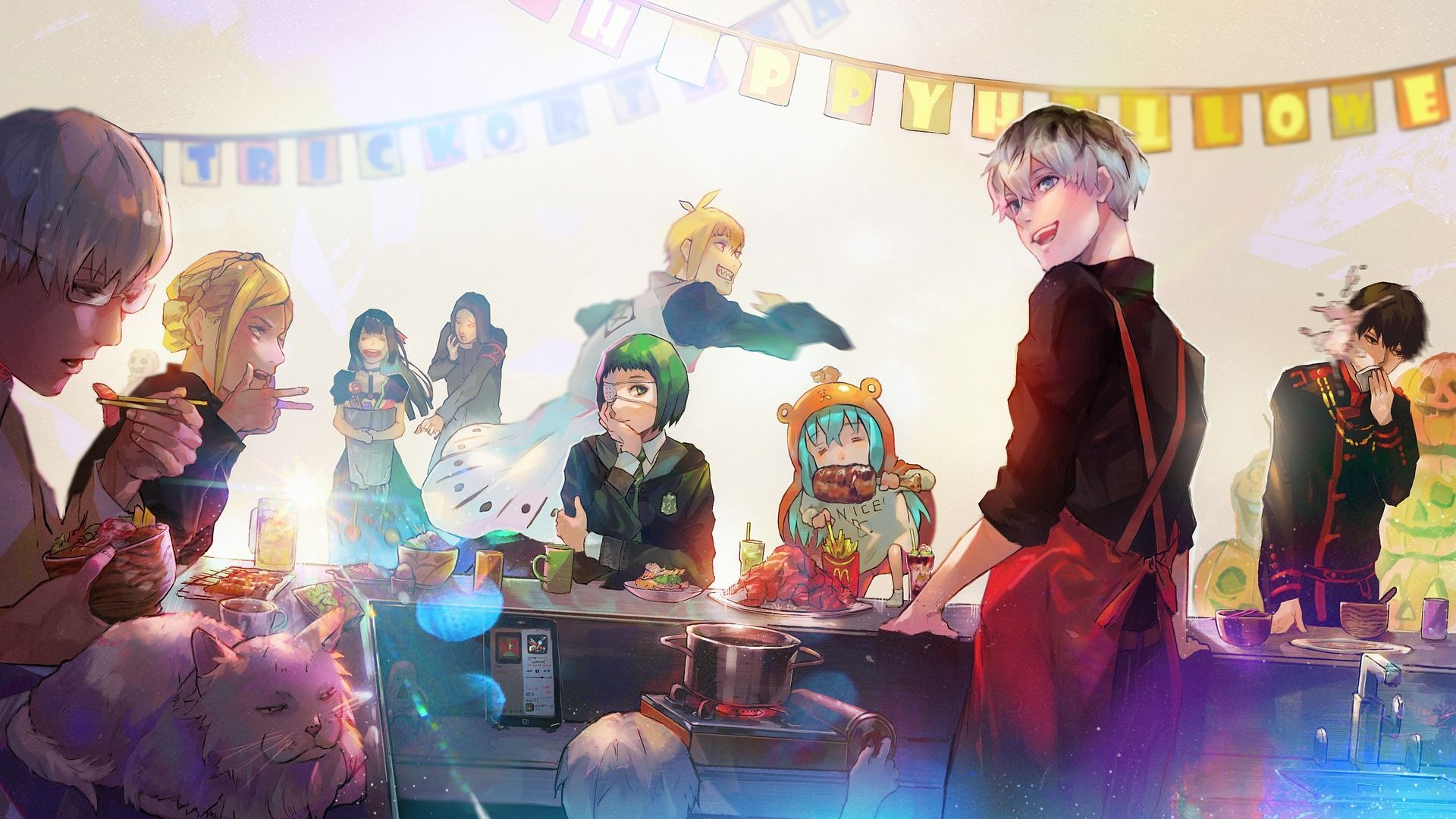 HD Wallpaper of Tokyo Ghoul:re Characters Kishou Arima Akira Mado Haise Sasaki Saiko Yonebayashi To. Tokyo ghoul anime, Tokyo ghoul, Tokyo ghoul fan art