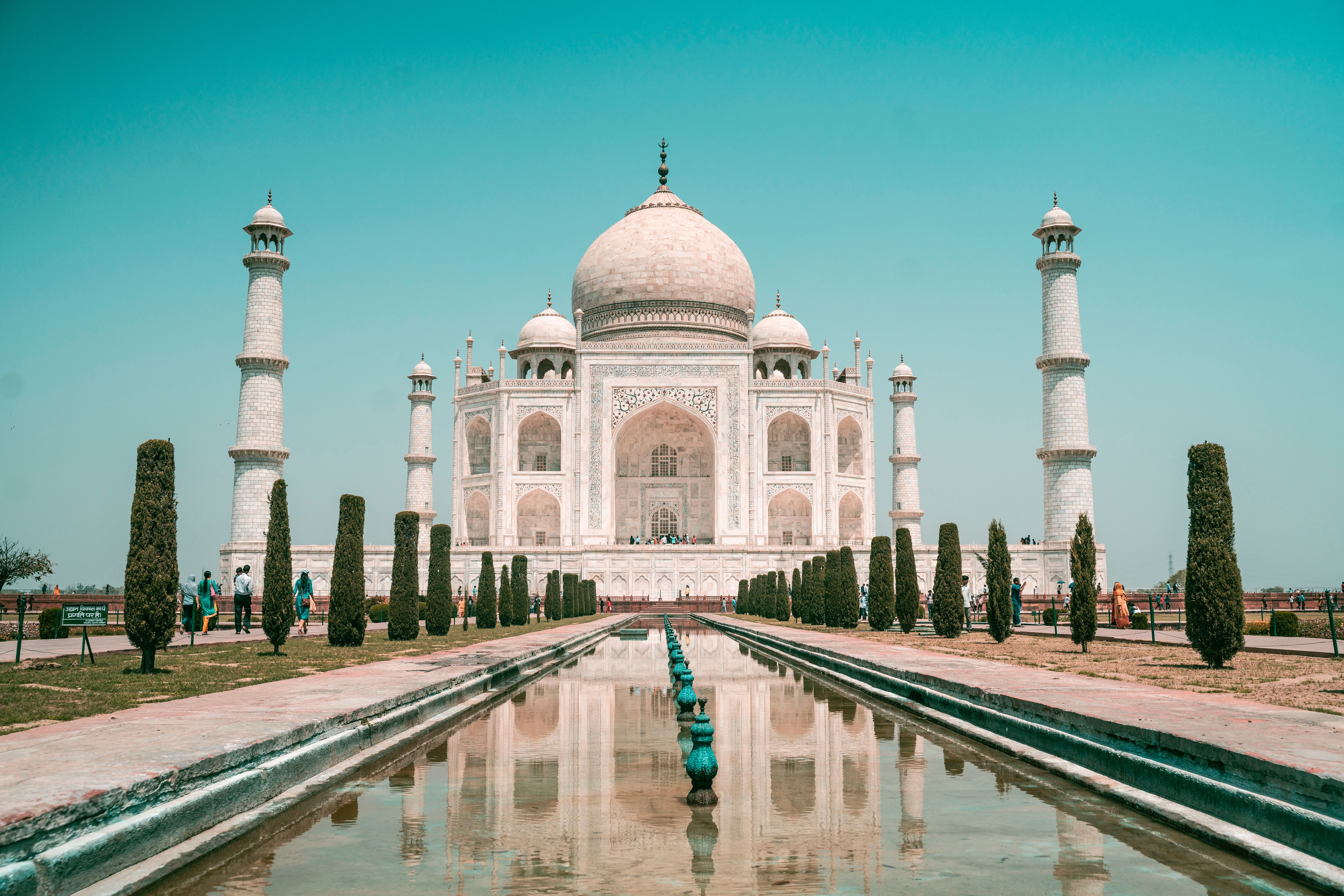 Taj Mahal Close Up Photography Photo