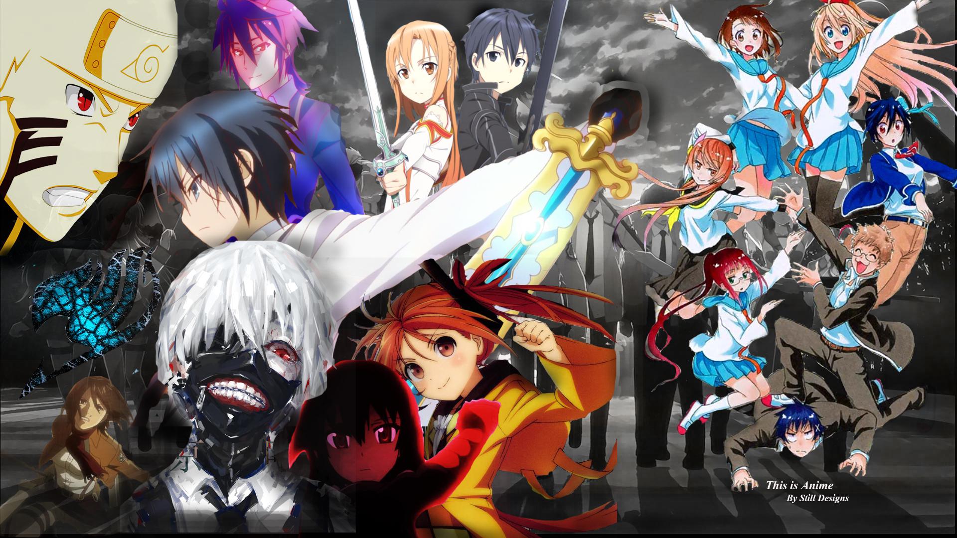 19++ Anime Collage Wallpaper HD