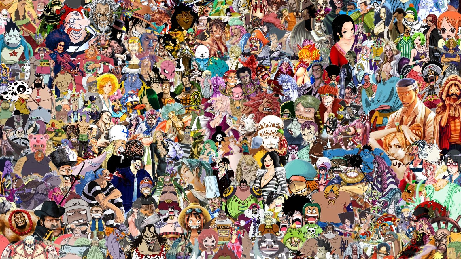 Free download one piece character collage 3