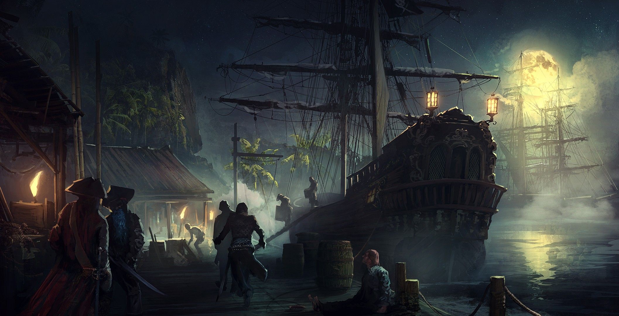 Fantasy Pirate Ship Desktop Wallpapers - Wallpaper Cave