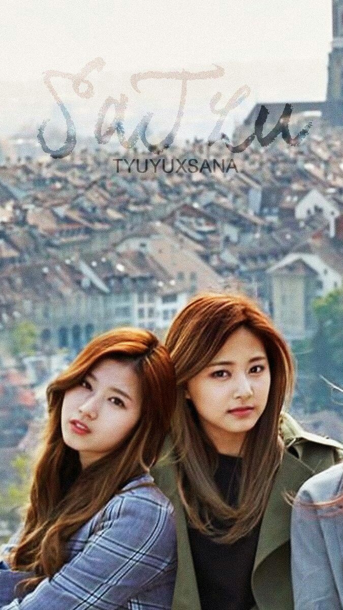 Twice sana x Tzuyu satzu wallpaper lockscreen