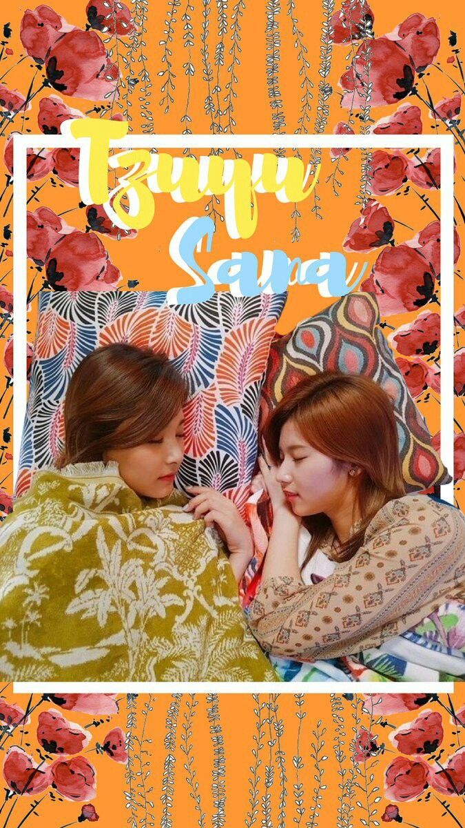 Twice sana x Tzuyu satzu wallpaper lockscreen. Twice wallpaper