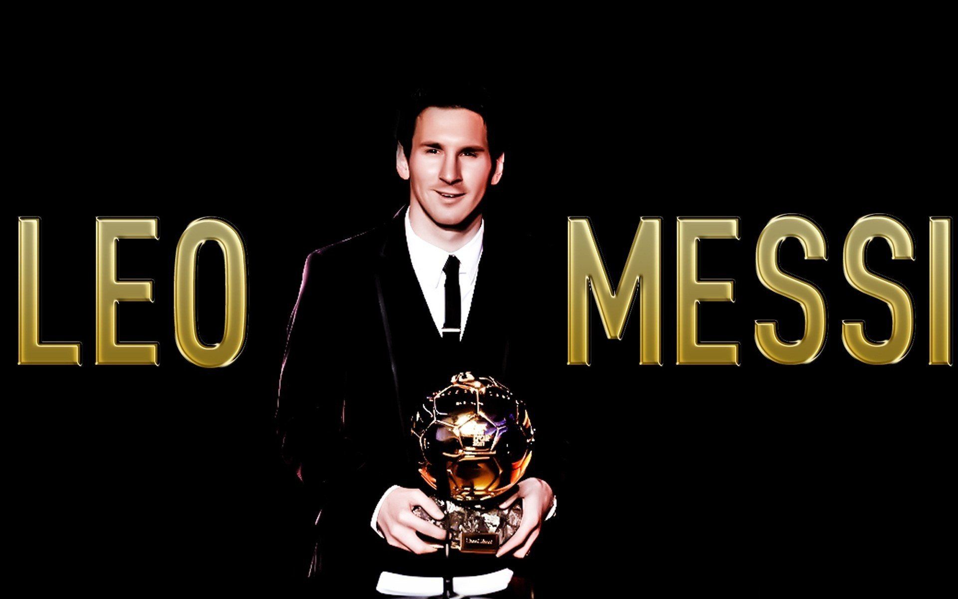 Soccer celebrity Lionel Messi black background wallpaper