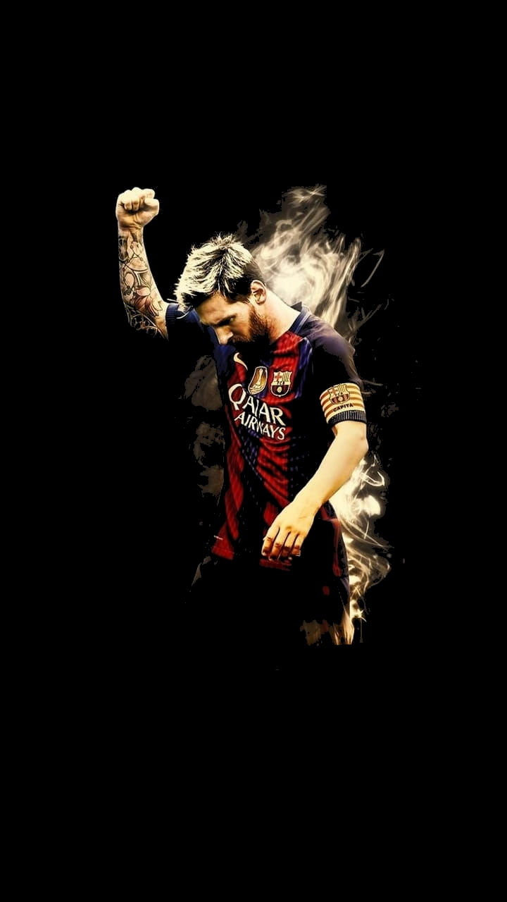 Lionel Messi ( G.O.A.T) Amoled True Black (720x1280)