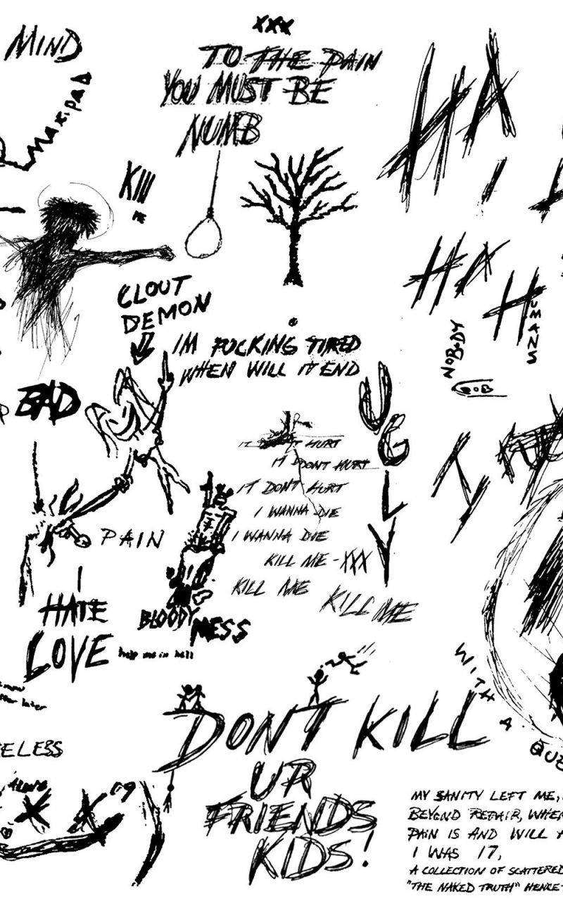 Free download Made this XXXTentacion wallpaper out if his drawings