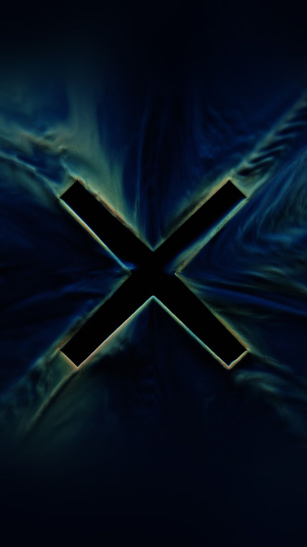 X Abstract Alphabet Illustration Art Blue Wallpaper