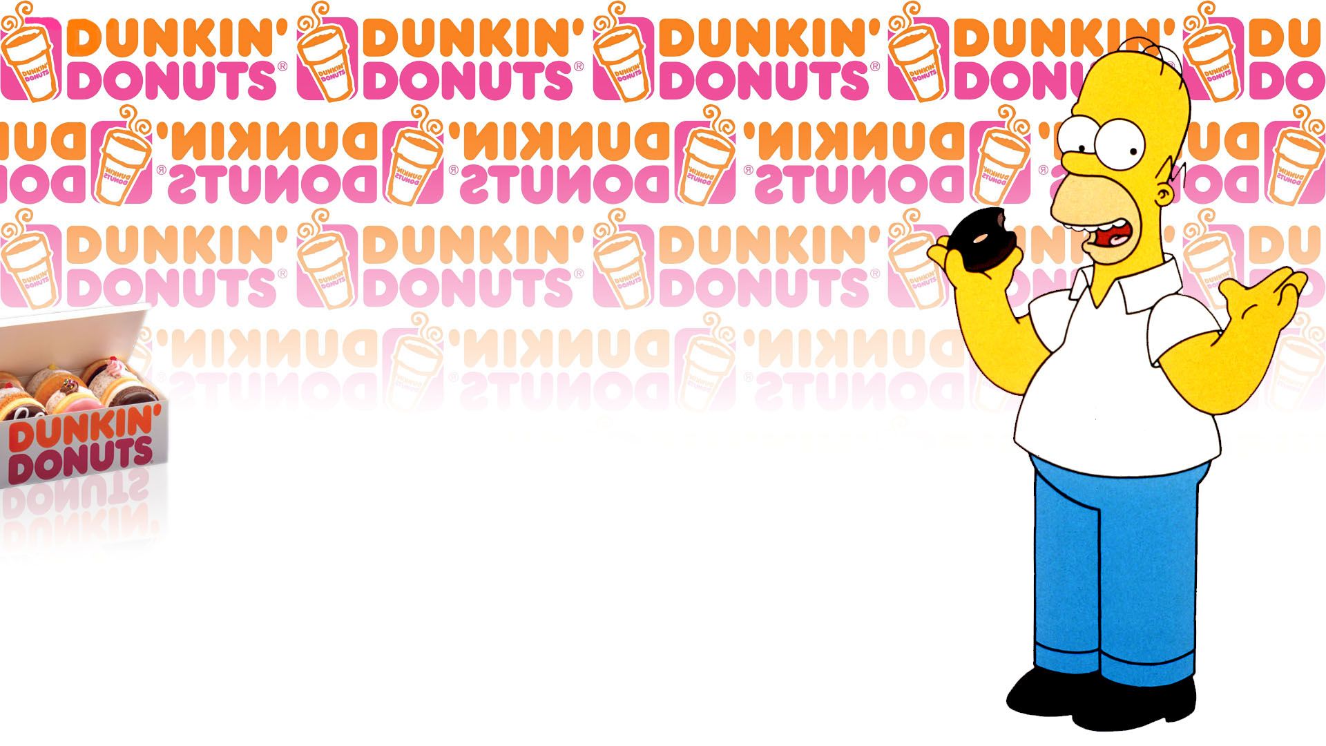 Homer Simpson, donuts, The Simpsons, Dunkin' Donuts