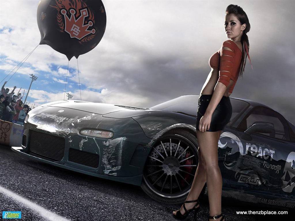 fine arts online: Car girl wallpaper desktop ( 10 pic )