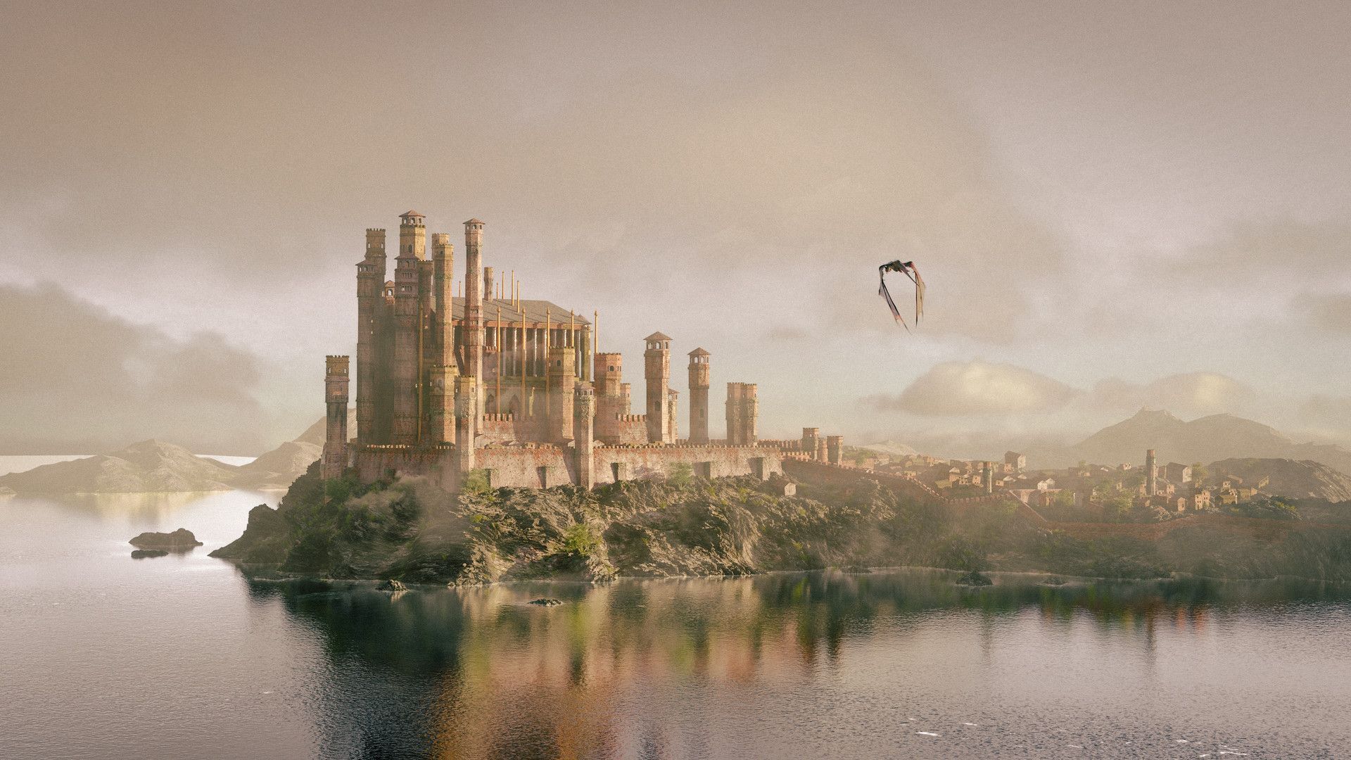 King's Landing Castle by Steve Lund. Castle art, Fantasy castle