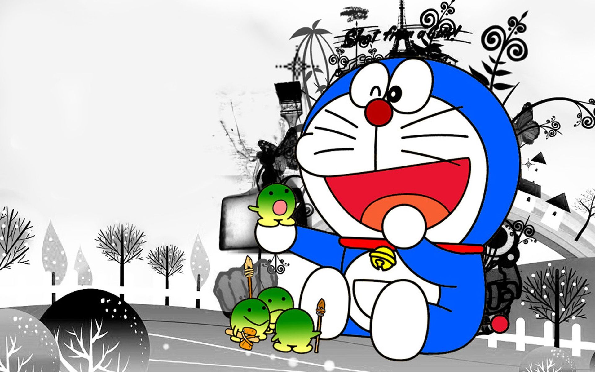 Doraemon HD wallpaper Cat from the TV