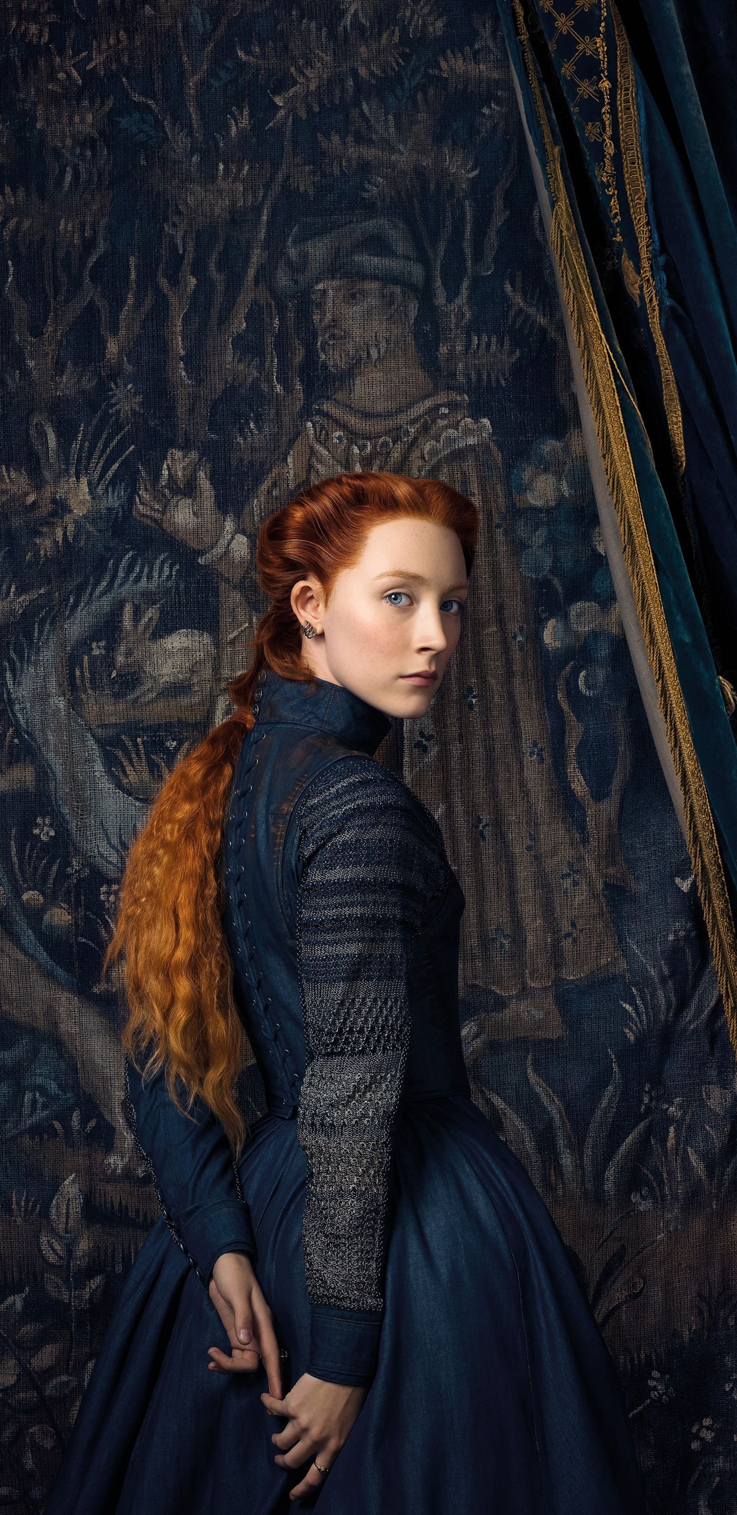 Saoirse Ronan, Mary Queen of Scots, movie, 1440x2960