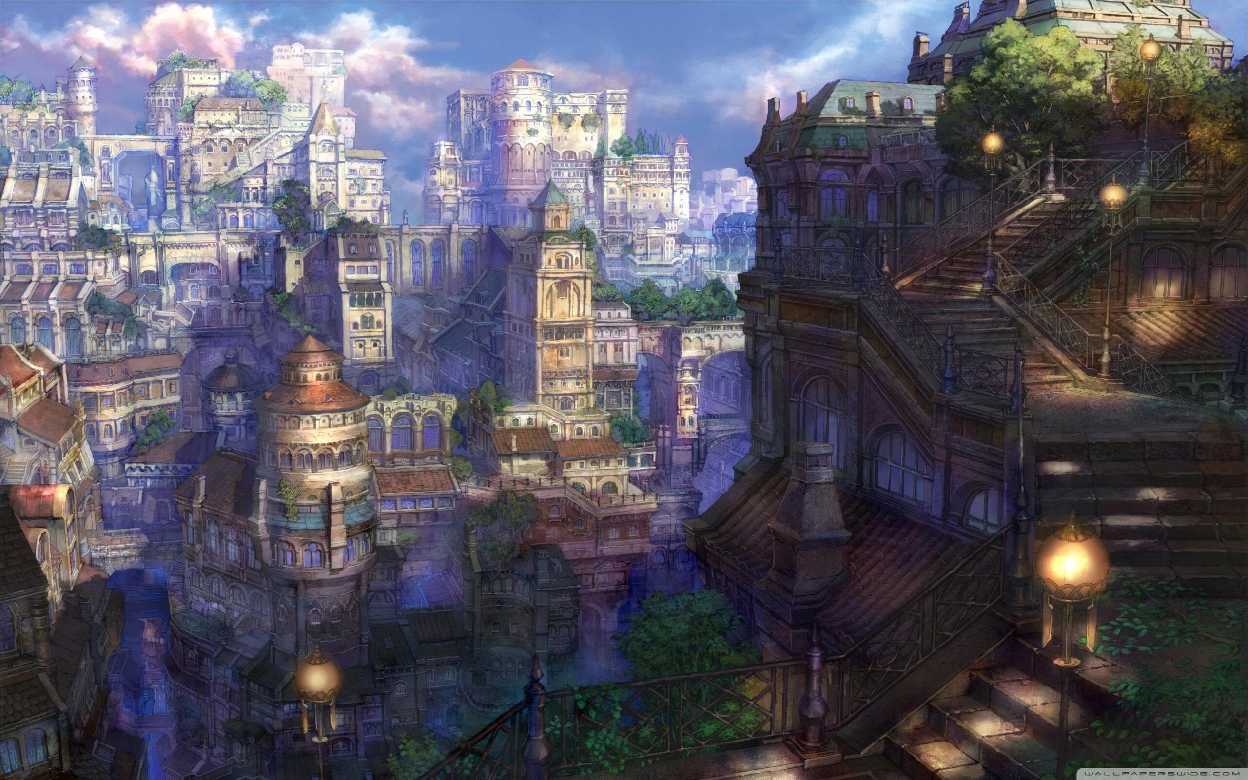 4k Fantasy Town Wallpaper. City .com