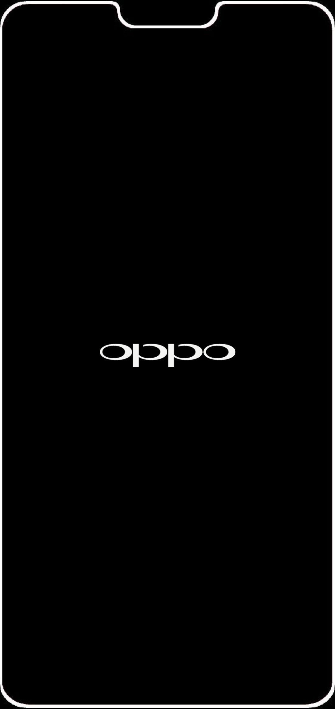 Oppo white and black border light frame 1080x2280. Gambar