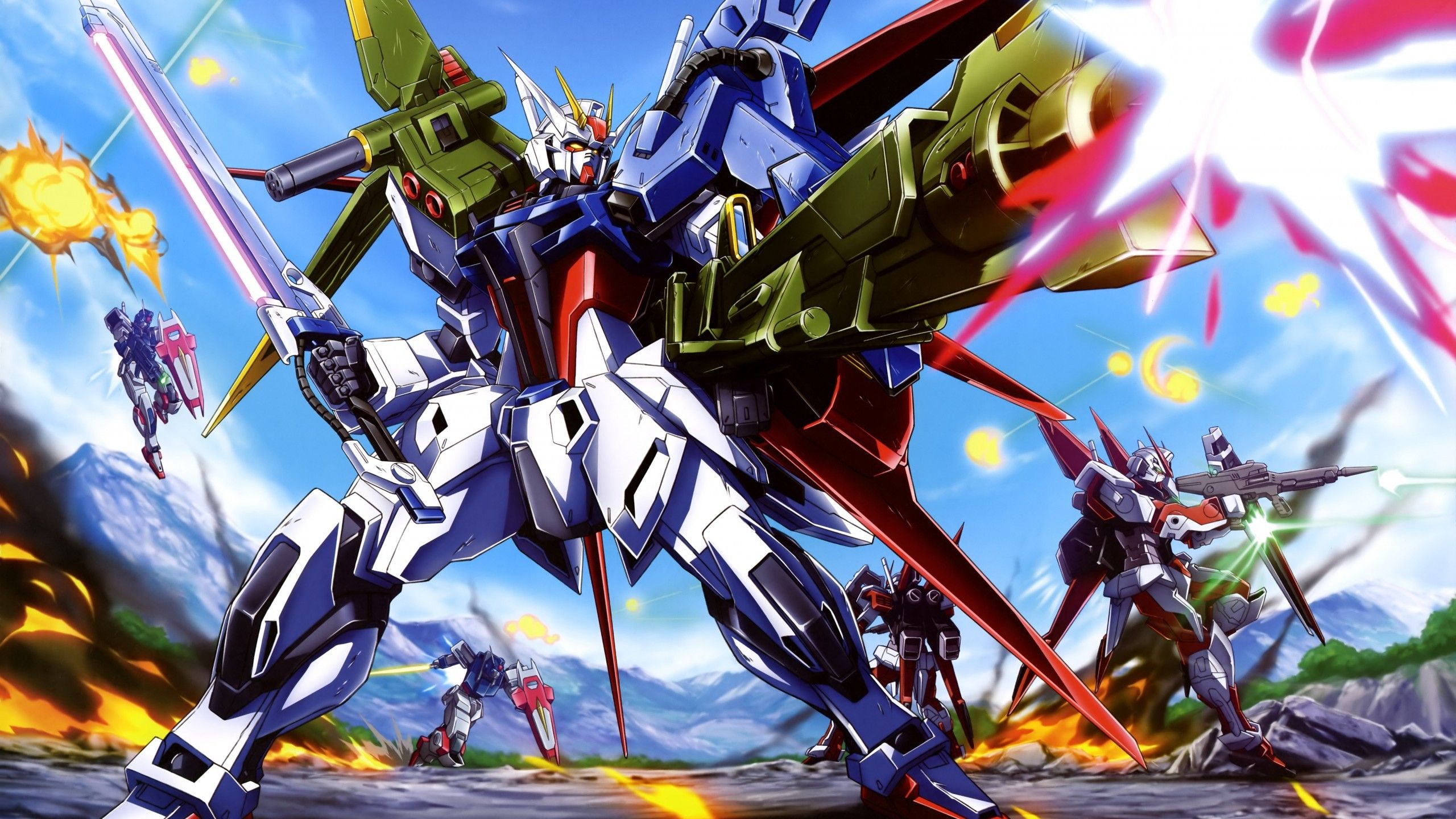 Download 2560x1440 Mobile Suit Gundam Seed, Robots, Mecha Anime