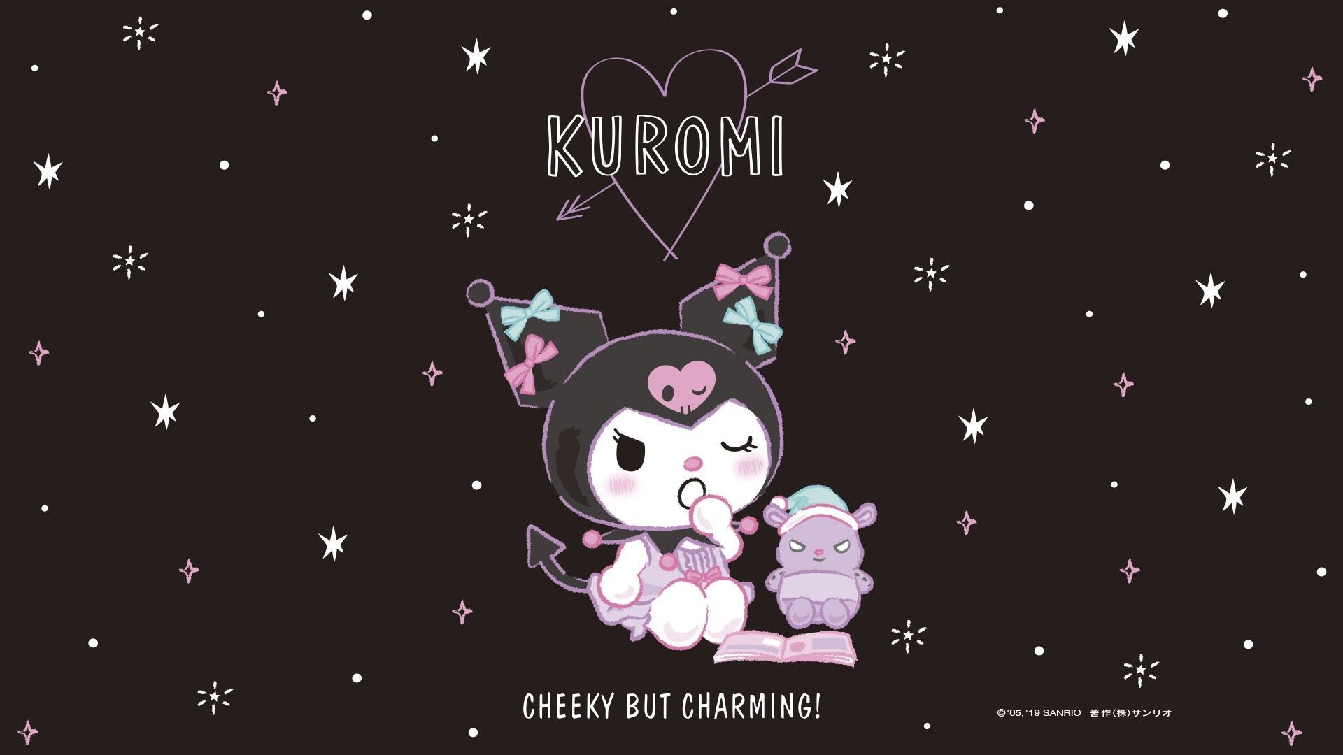 Kuromi Wallpaper. Sanrio wallpaper, My melody wallpaper, Kitty wallpaper