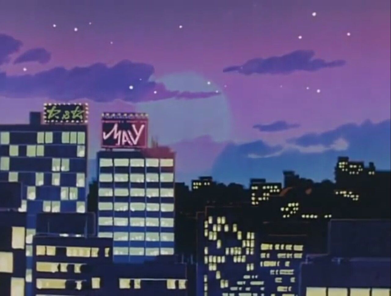 moved to >> dezaki. Aesthetic anime, Anime scenery, Anime city