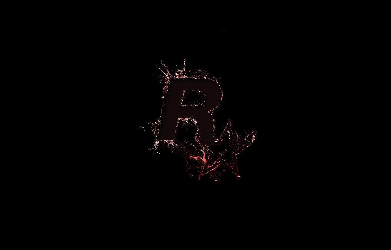 Wallpaper Star, Logo, Game, Background, Rockstar Games, Rockstar