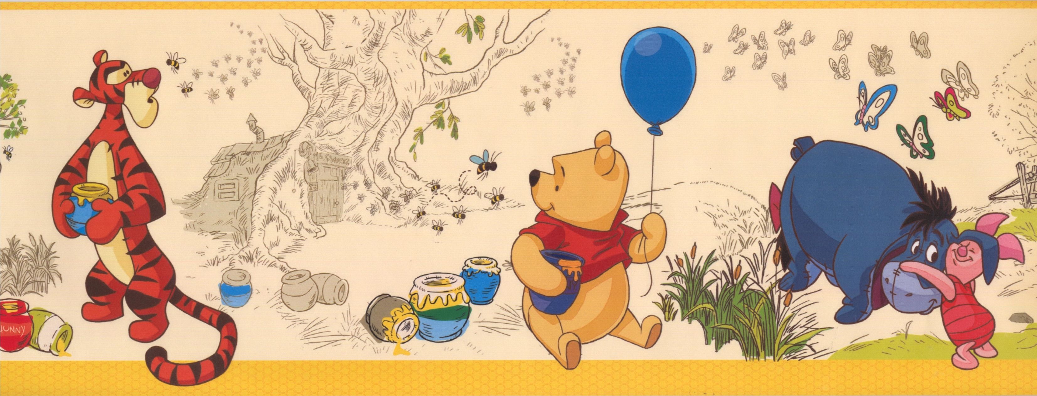 York Wallcoverings Disney Winnie the Pooh Wallpaper. Lowe's Canada