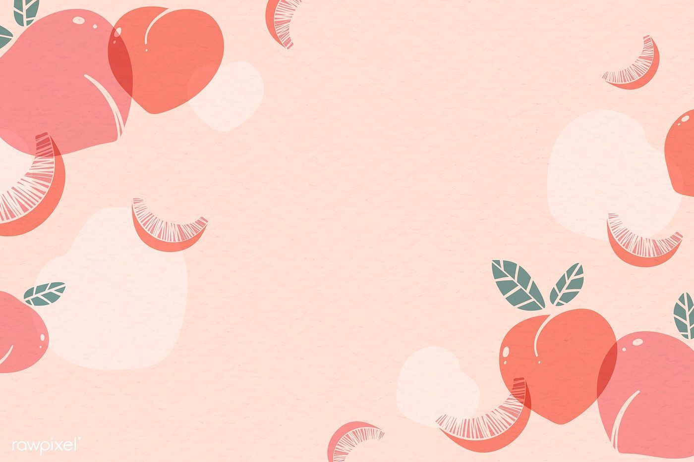 Download premium vector of Peach patterned background with design