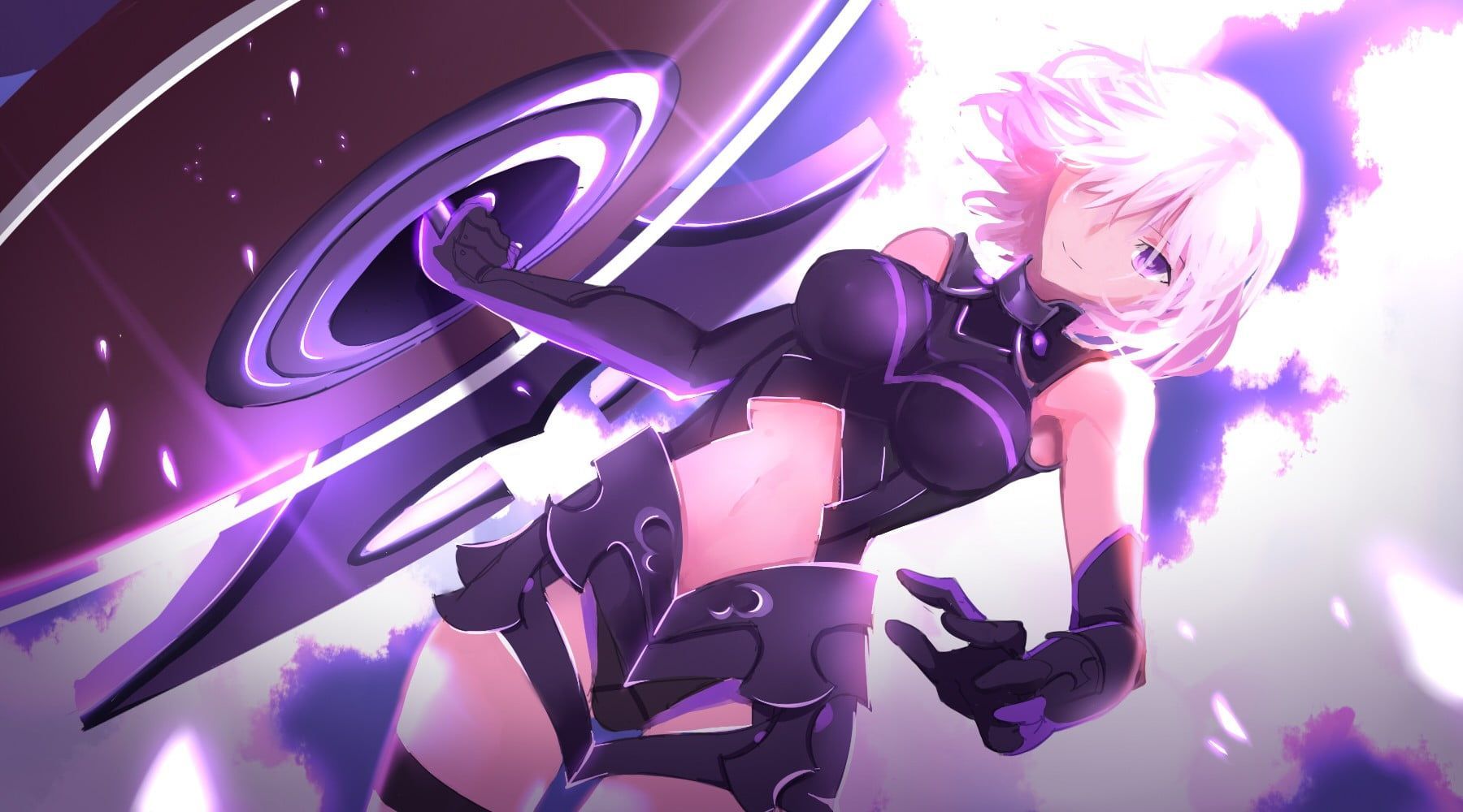 Pink Haired Female Anime Character Fate Grand Order Shielder Fate