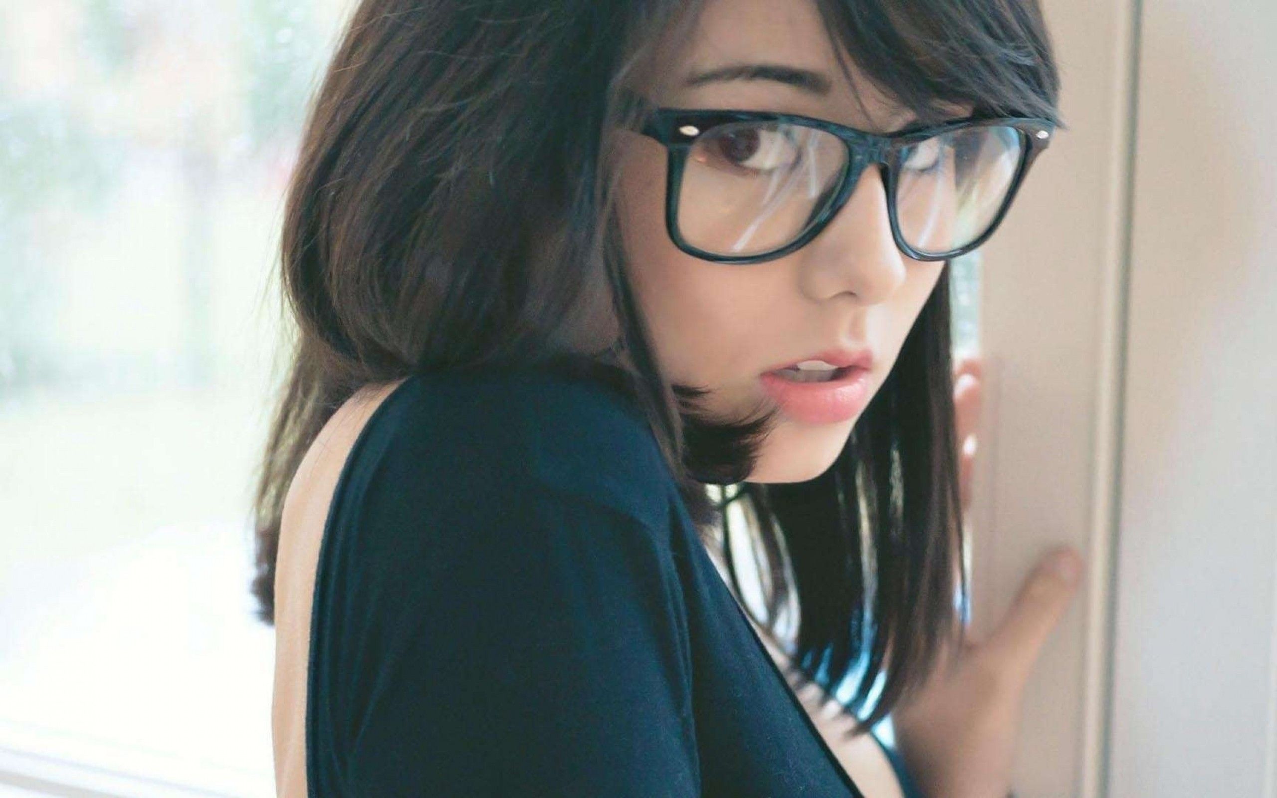 Cute Girl With Glasses