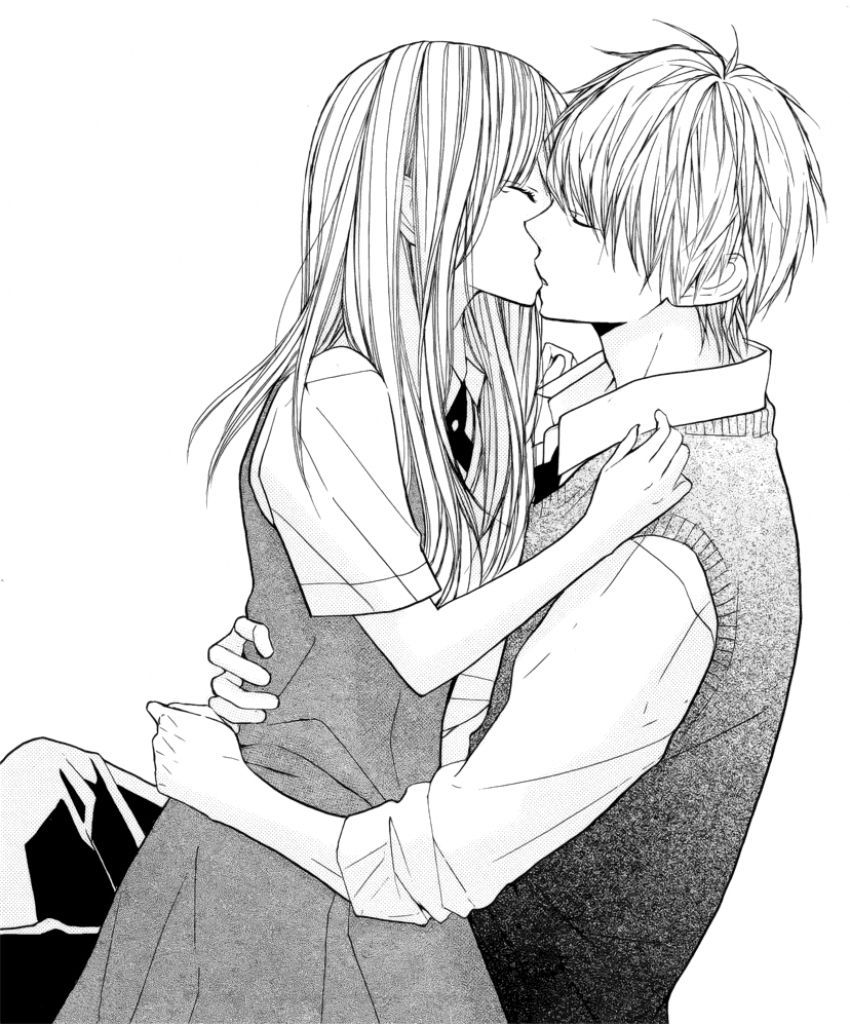Cute Anime Couples Kissing