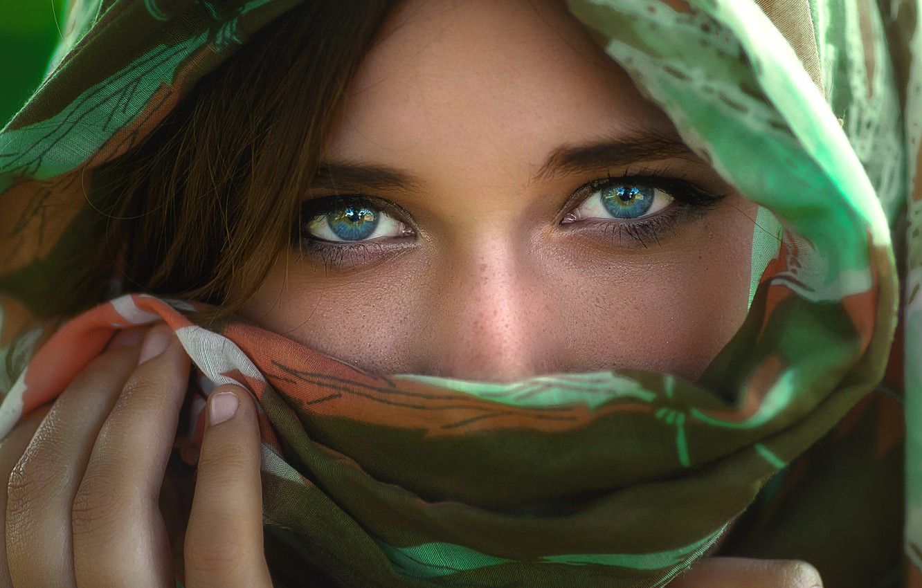 Wallpaper girl, photo, photographer, blue eyes, model, face