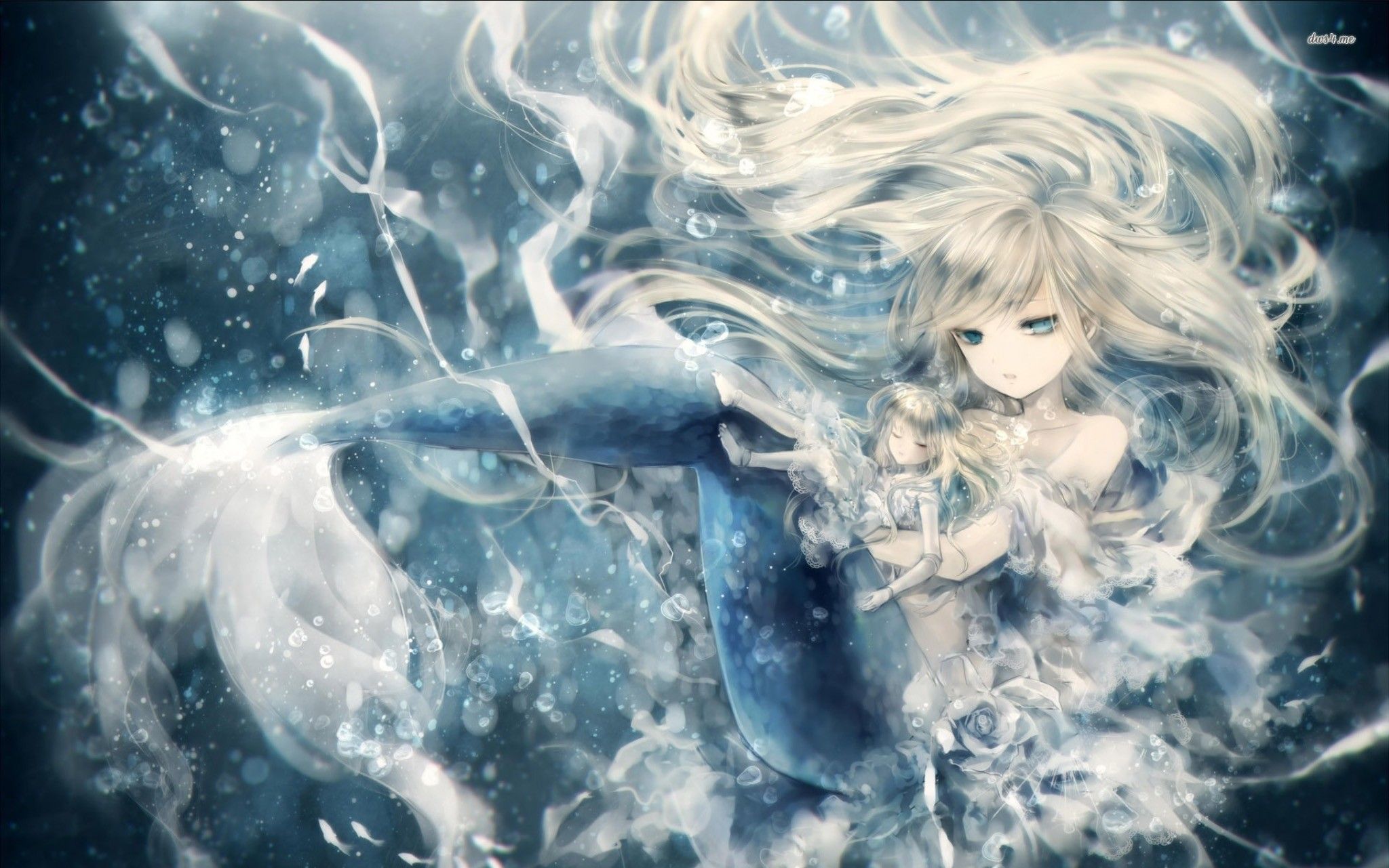 Anime Wallpaper Alone Boy. Anime mermaid, Mermaid