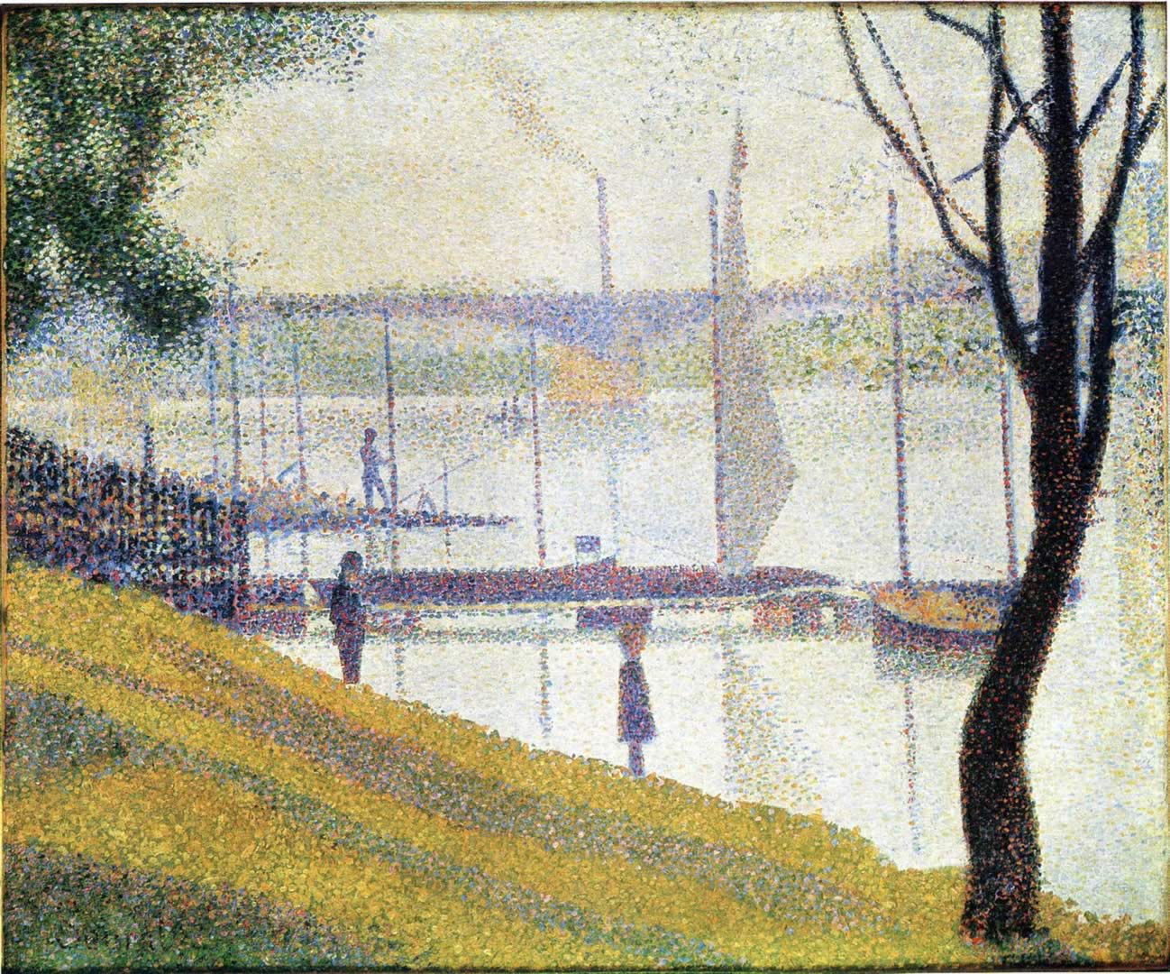 The Bridge At Courbevoie Seurat Wallpaper Image