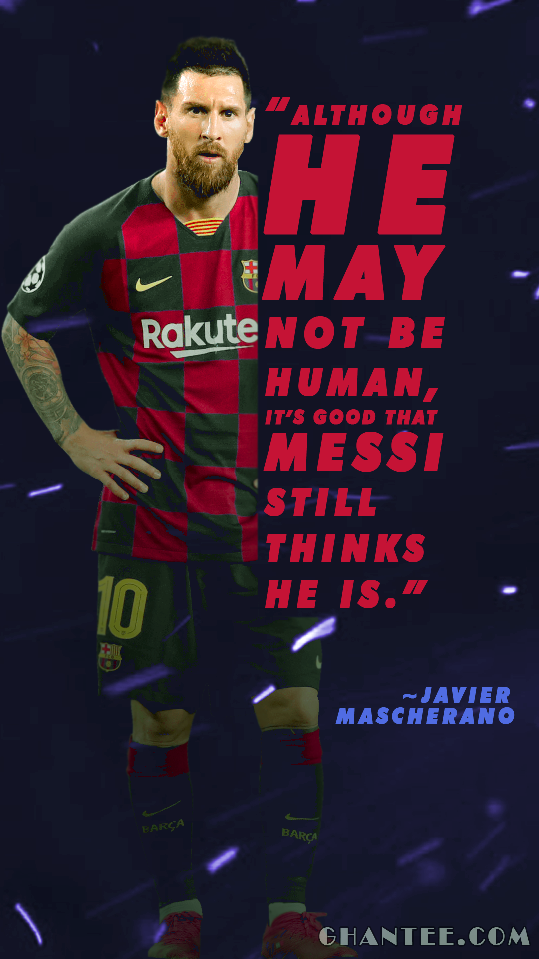 lionel messi quotes full HD wallpaper for phone