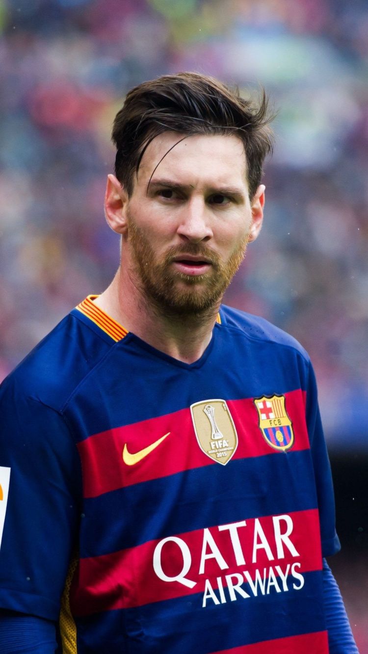Download Lionel Messi, footballer, sports, on field wallpaper, 750x iphone iPhone 8