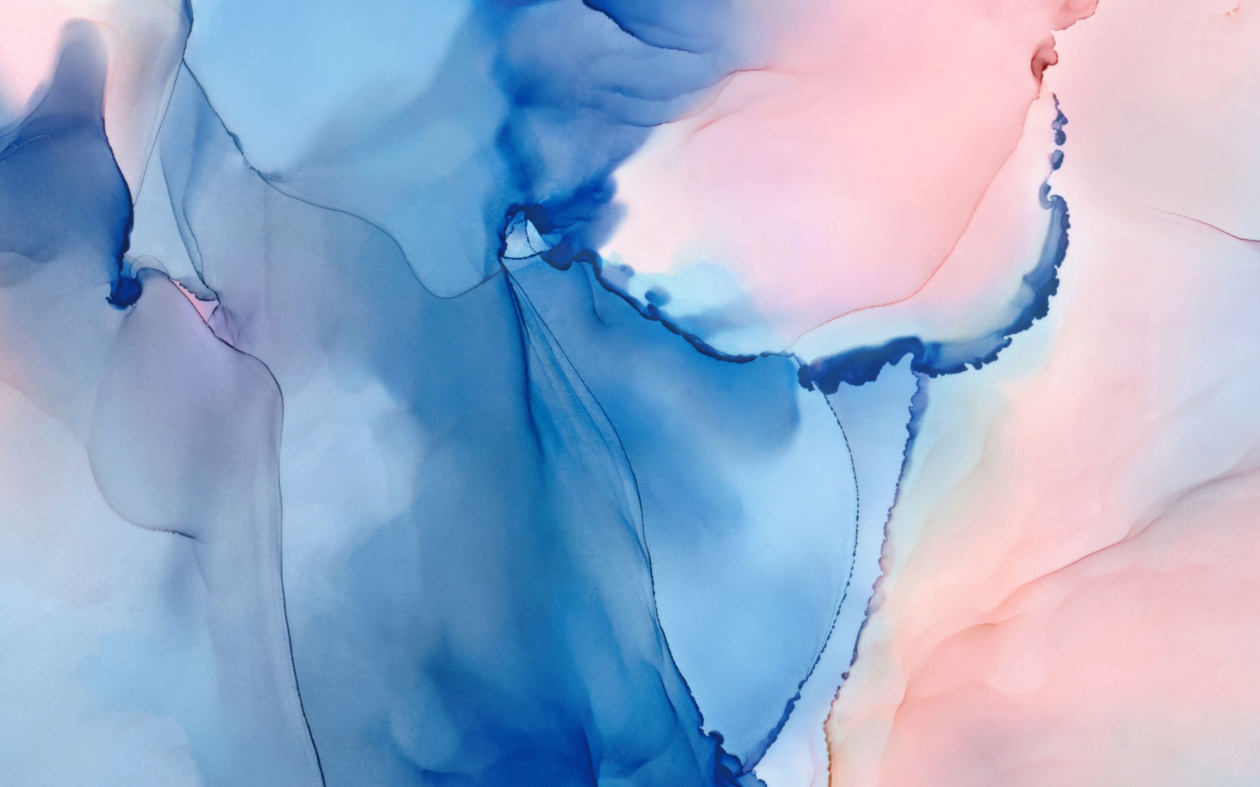 Download Watercolor, Blue Pink Painting, Abstract, Huawei Mediapad