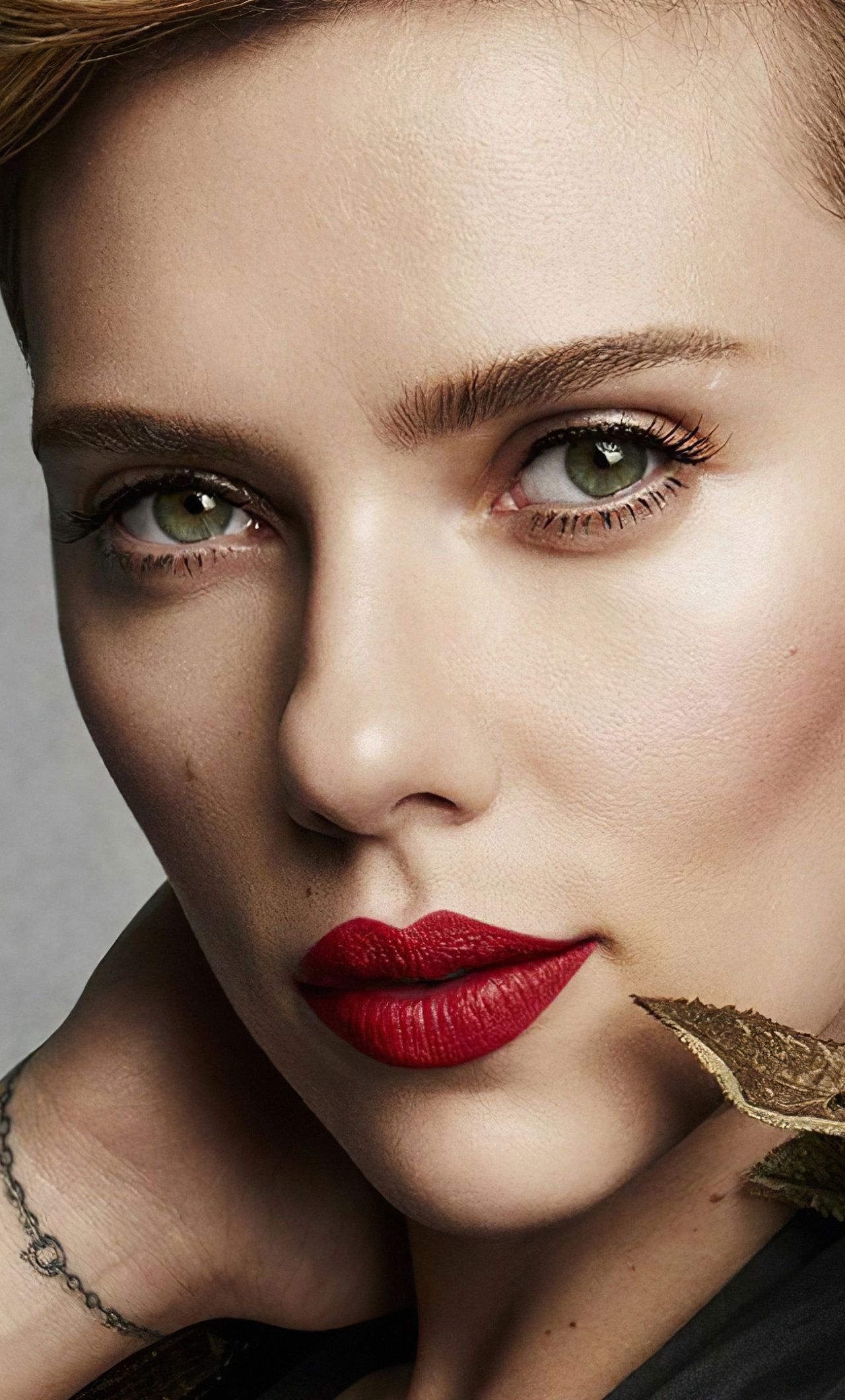 Close up, red lips, Scarlett Johansson wallpaper in 2020