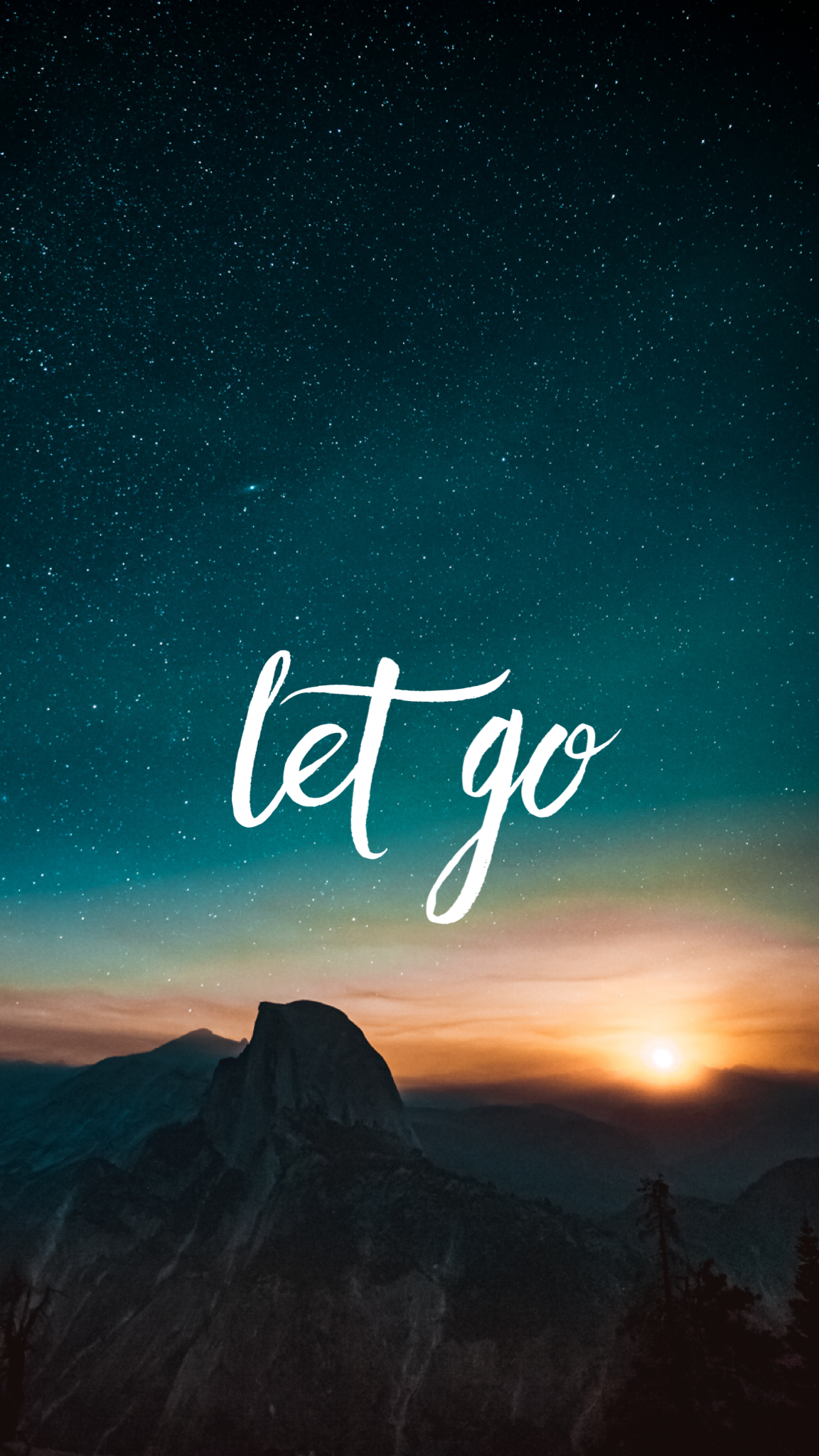 Let go. Go wallpaper, Wallpaper quotes, Cute wallpaper