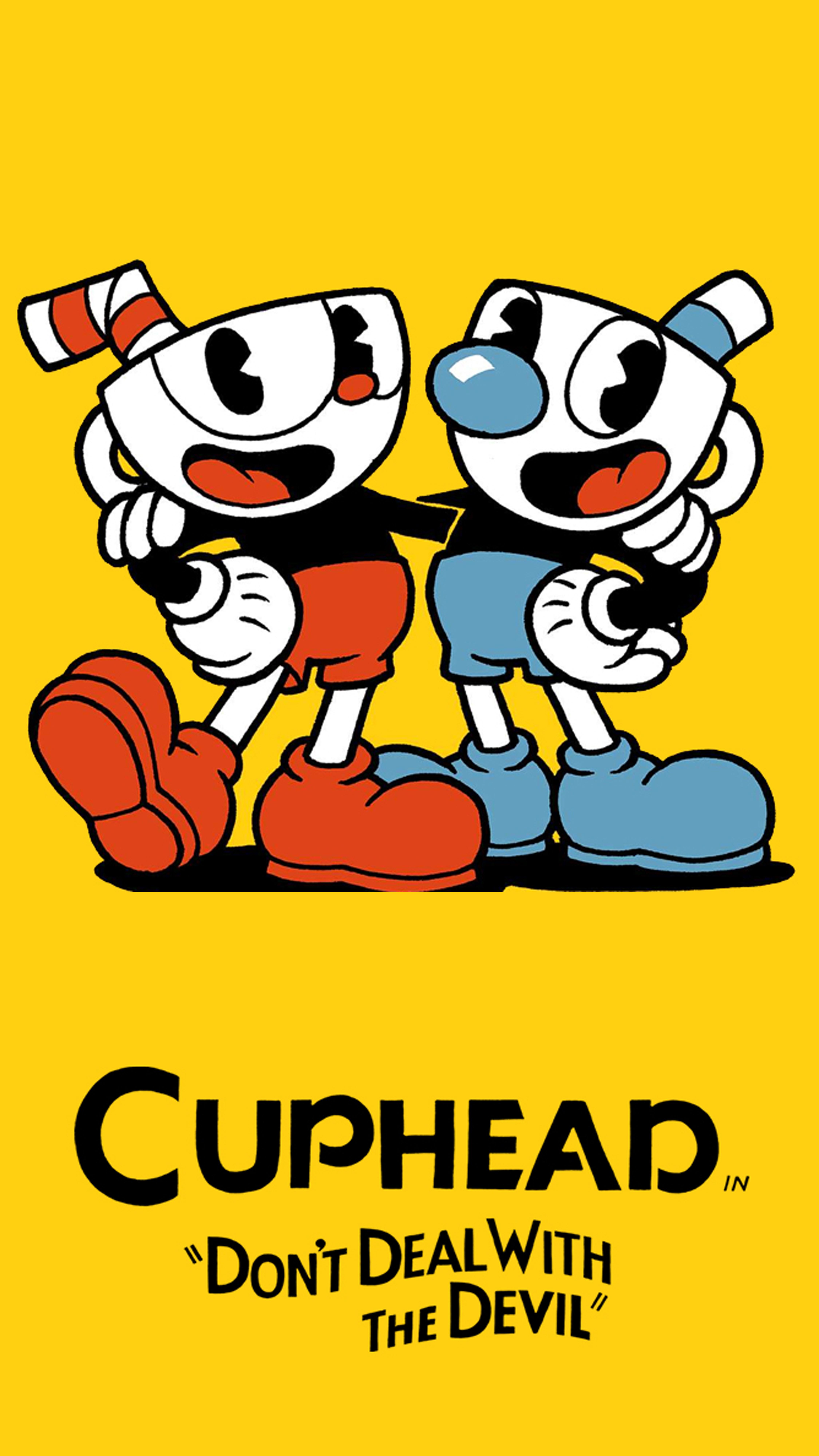 Here is a Cuphead phone wallpaper I threw together in photohop