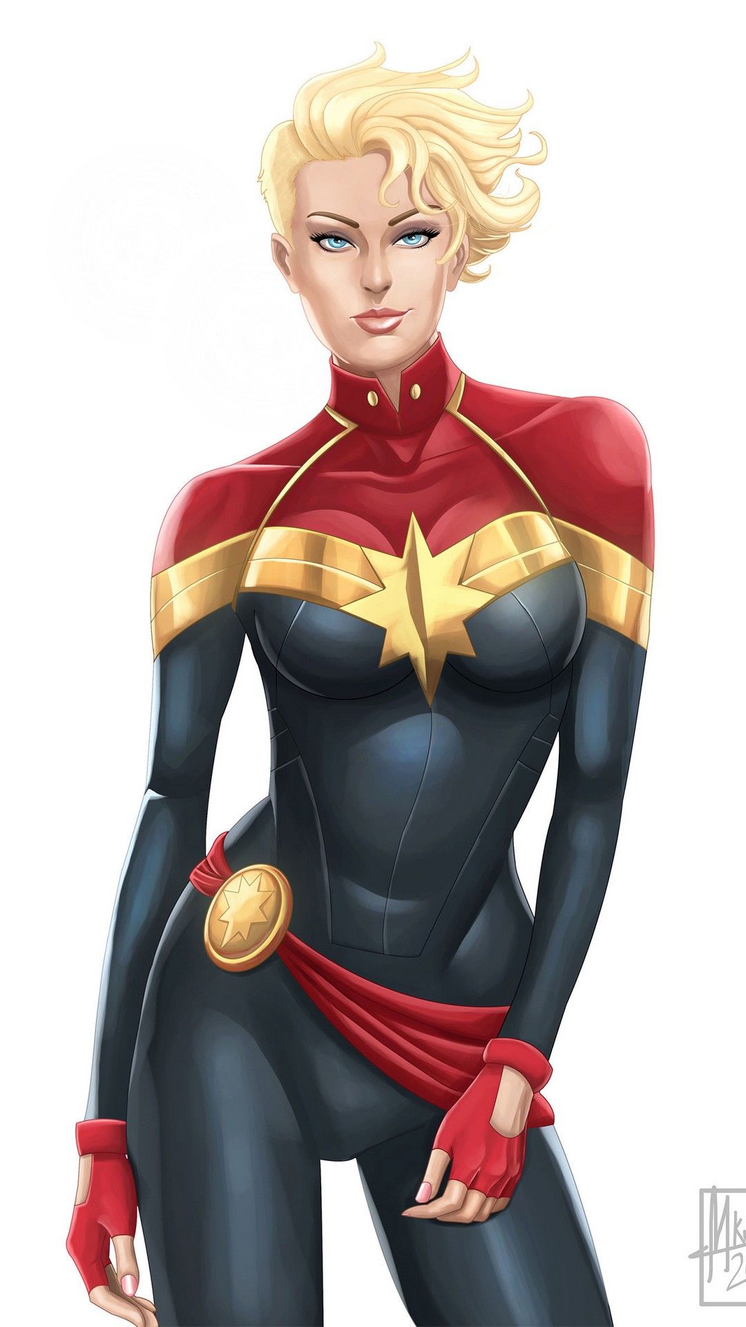Captain Marvel Animated iPhone X Wallpaper HD Phone