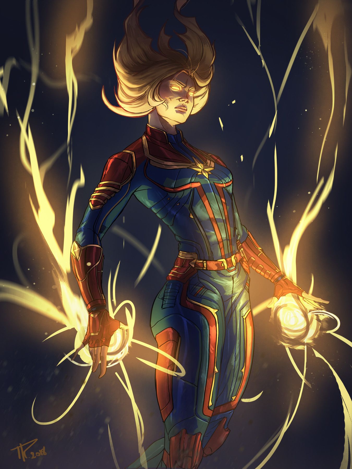 Captain Marvel Anime Wallpapers Wallpaper Cave