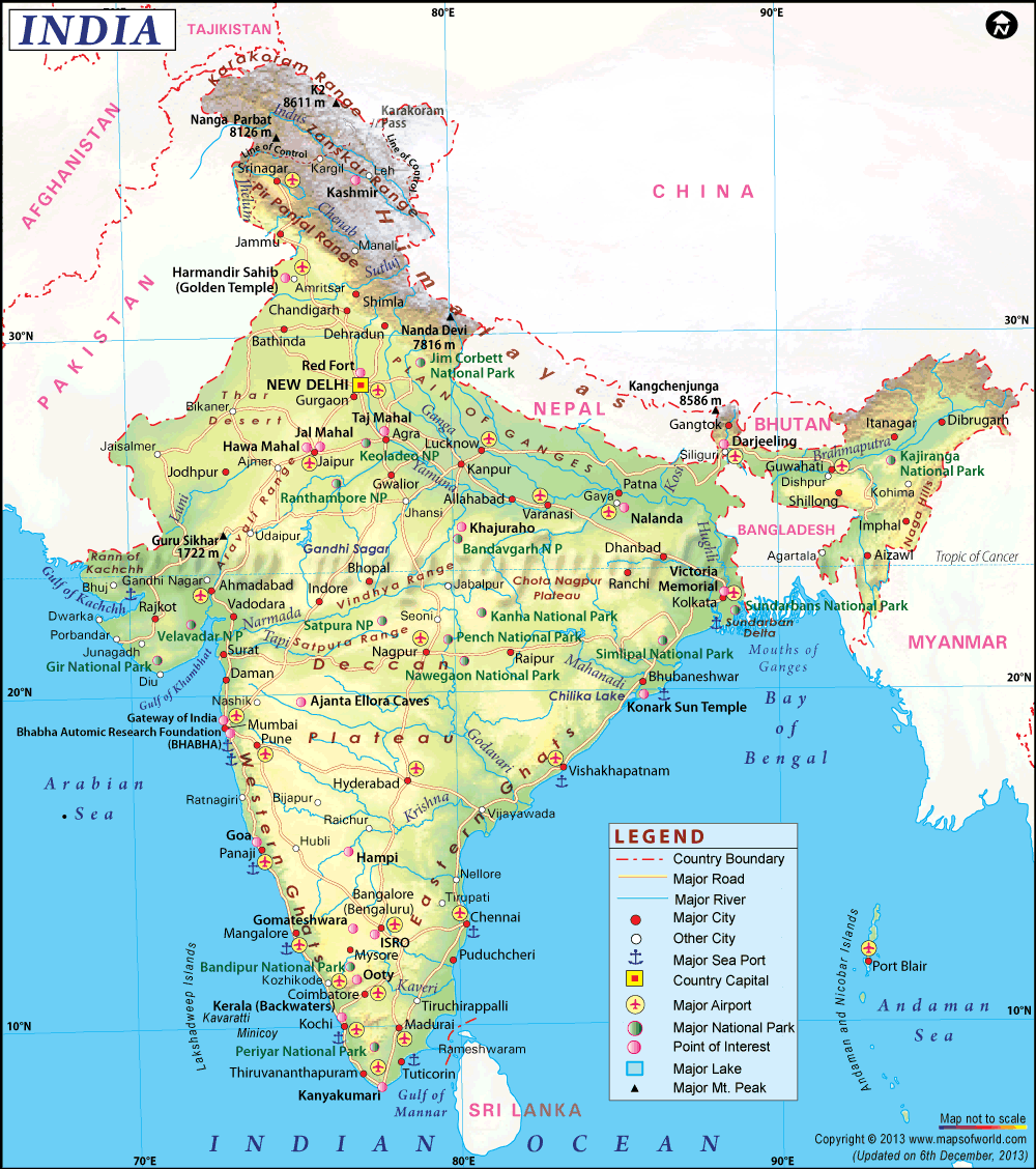 india map Large Image