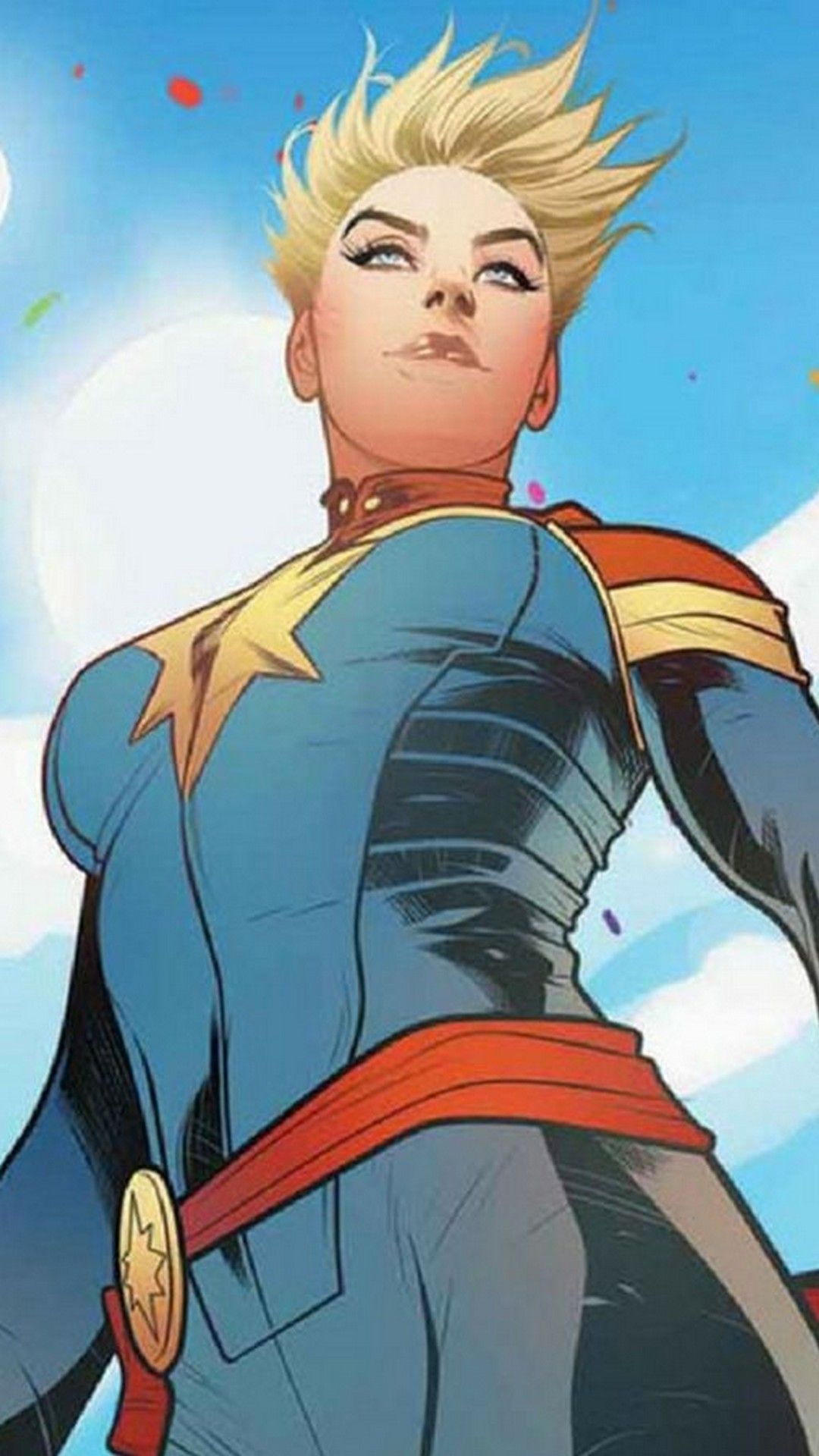 Captain Marvel Animated iPhone 7 Wallpaper HD Phone