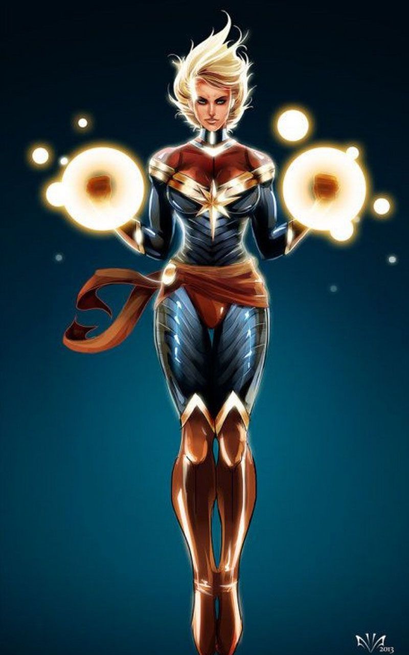 Anime style: Captain Marvel by blueskies55 on DeviantArt