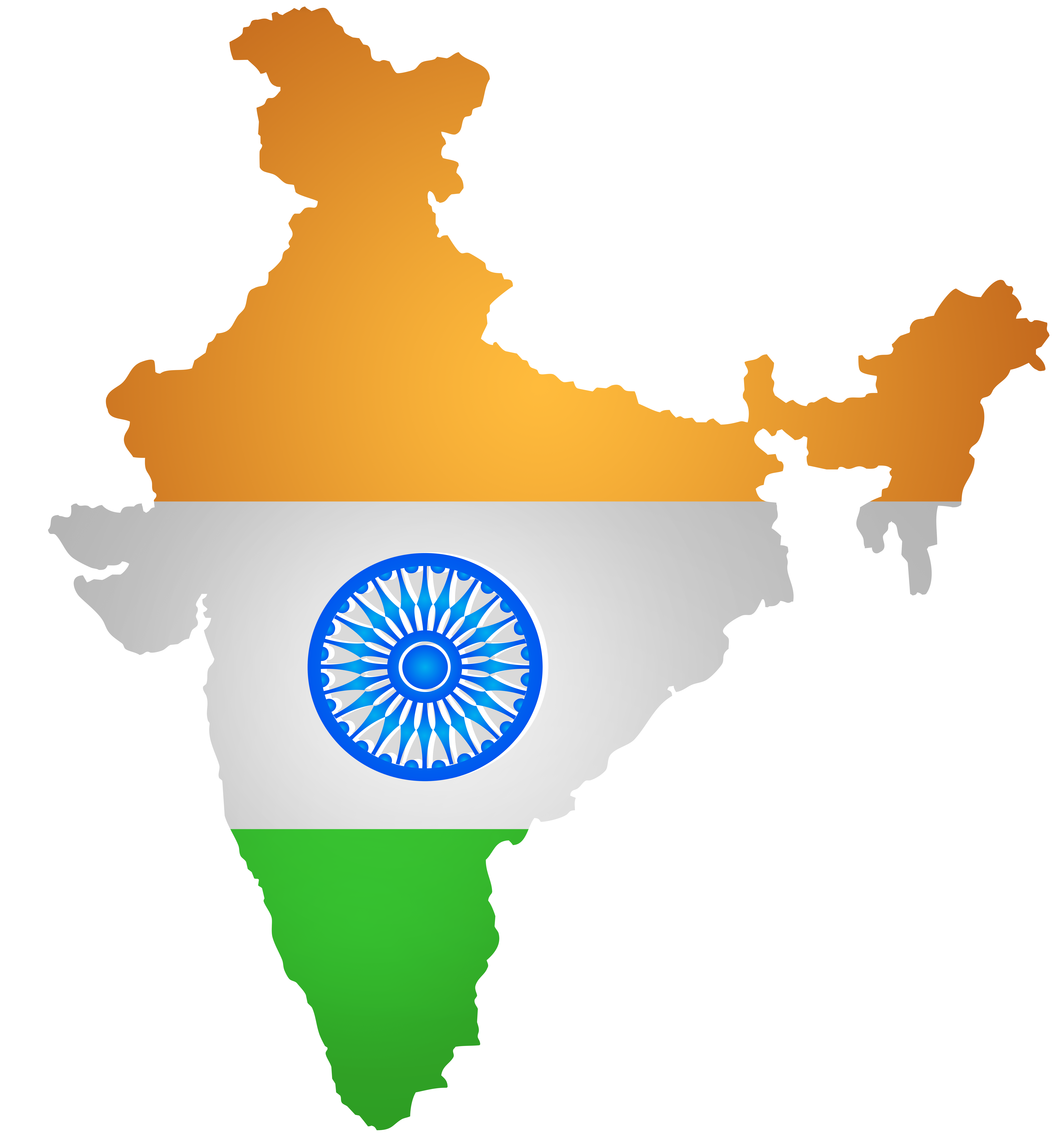 India Map Flag PNG Clip Art PNG Image. India map, Clip art, Free